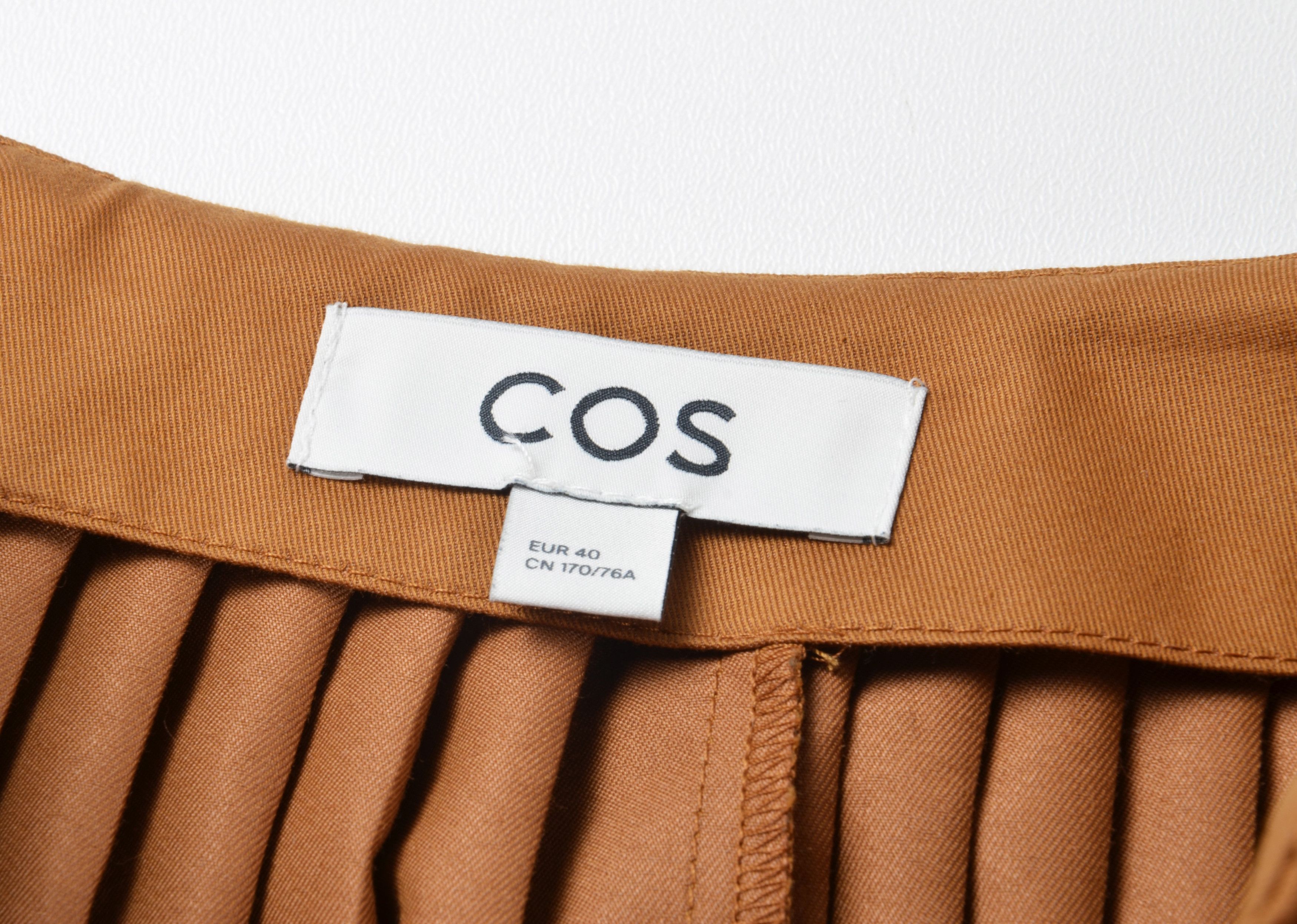 Cos Cos Mustard Wrap Pleated Mini Skirt Size 30" / US 8 / IT 44 - 7 Thumbnail