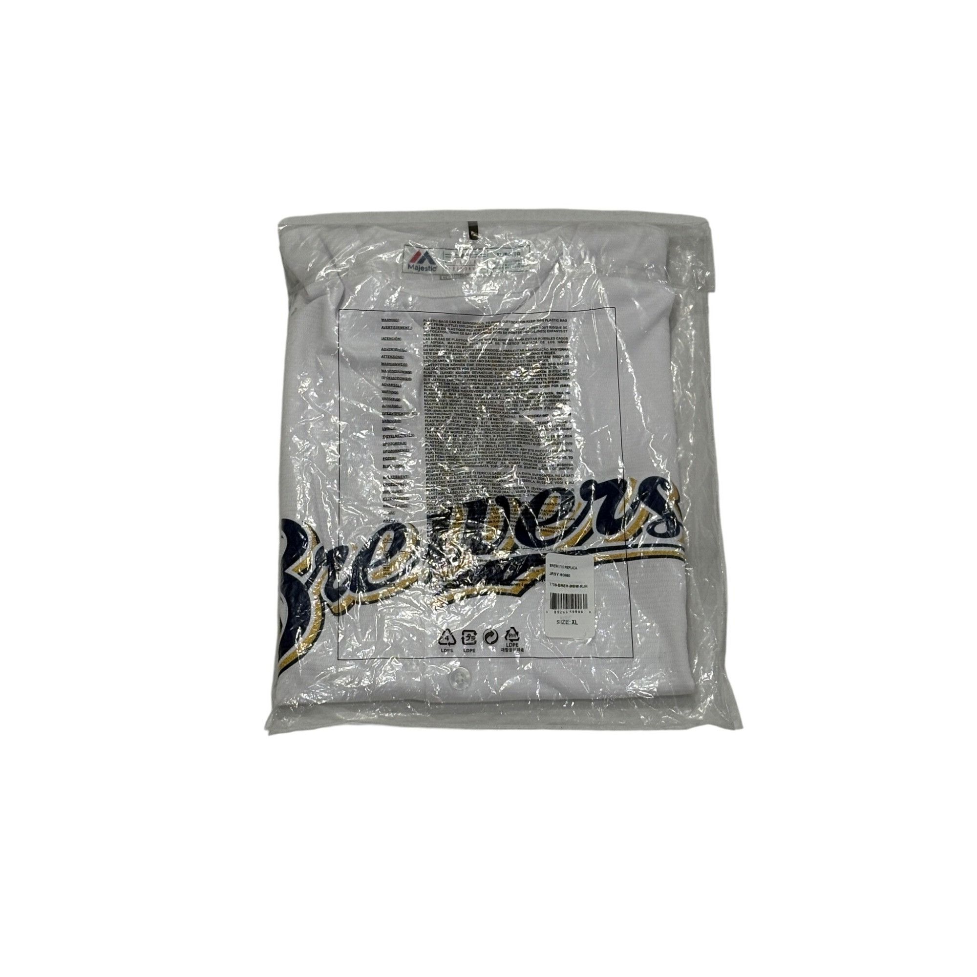 Majestic Majestic Milwaukee Brewers Cool Base MLB Baseball Jersey Whi Size US XL / EU 56 / 4 - 10 Thumbnail