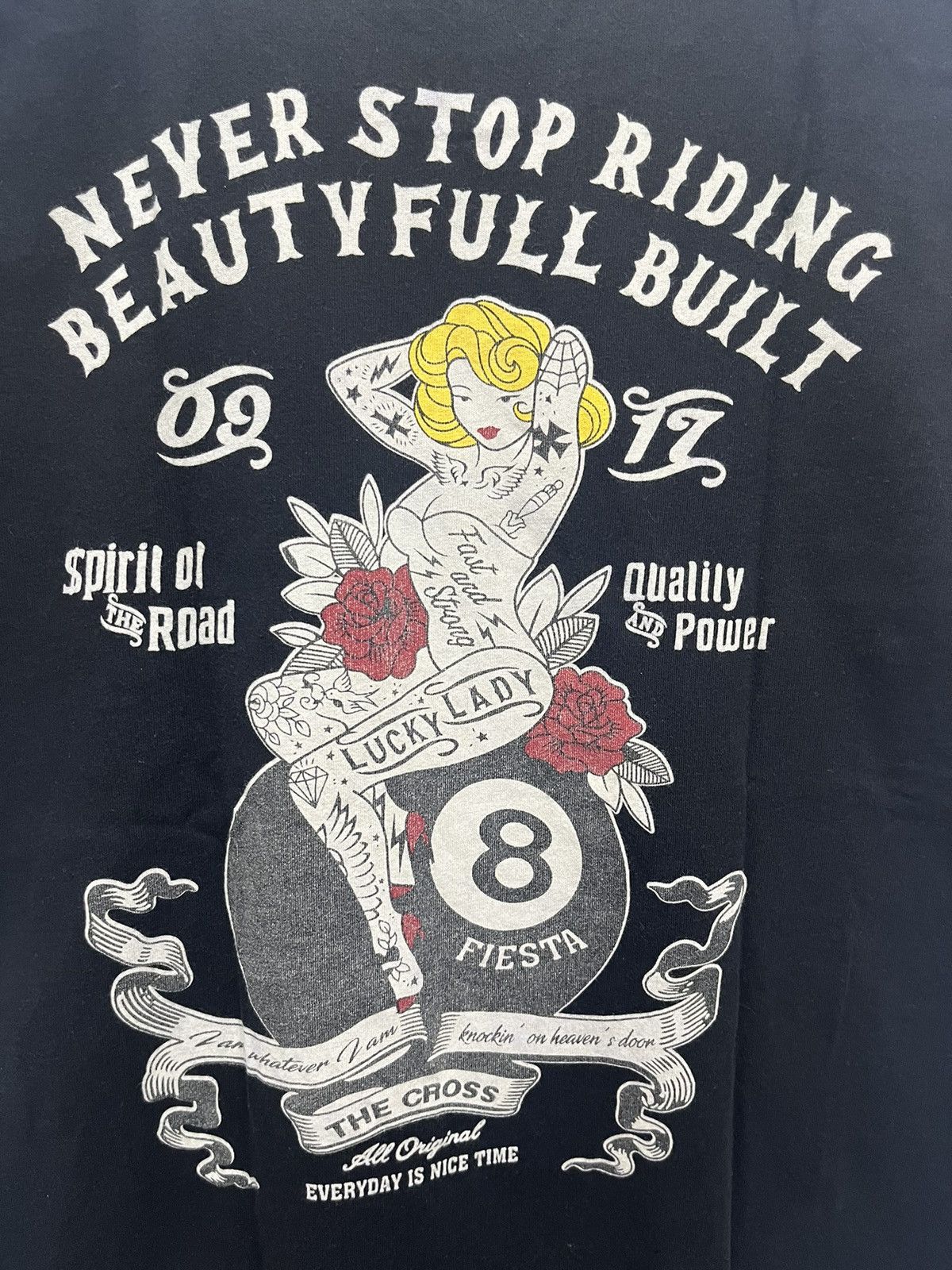 Indian Motorcycle Lucky Lady by The Cross American Oldskool Bikers Style Tees Size US S / EU 44-46 / 1 - 7 Thumbnail
