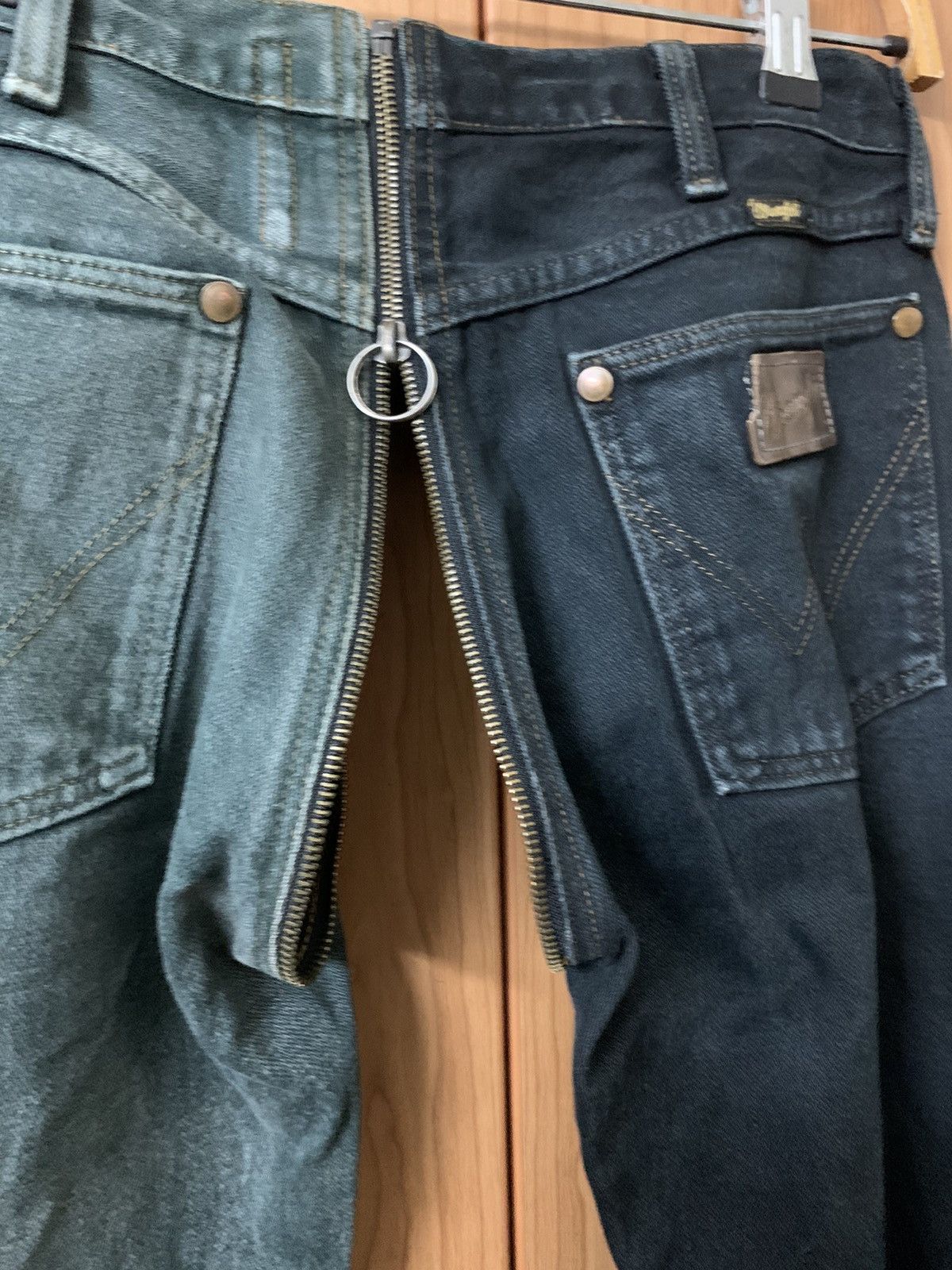 Vintage × Wrangler Wrangler Two tone colour rare design pants Size US 30 / EU 46 - 9 Thumbnail