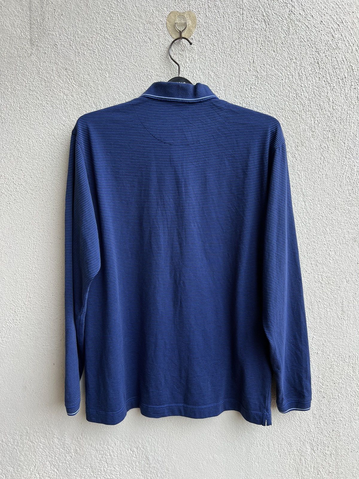 Nike Vintage Nike Golf Striped Long Sleeve Polo Shirt Dri - Fit Size US L / EU 52-54 / 3 - 21 Thumbnail