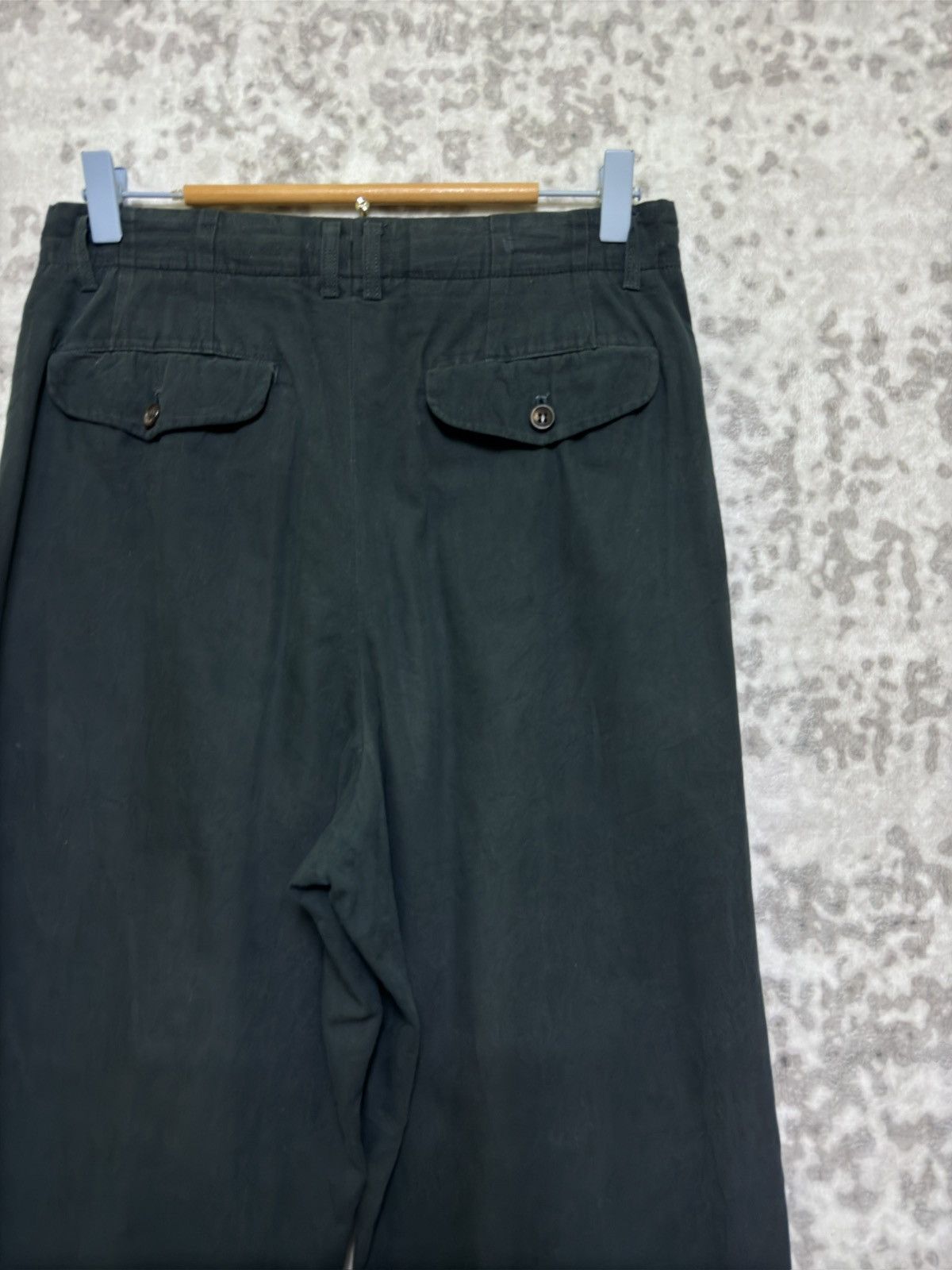 Comme des Garcons Homme Comme Des Garcon Faded Dark Green Balloon Pants Size US 30 / EU 46 - 9 Thumbnail