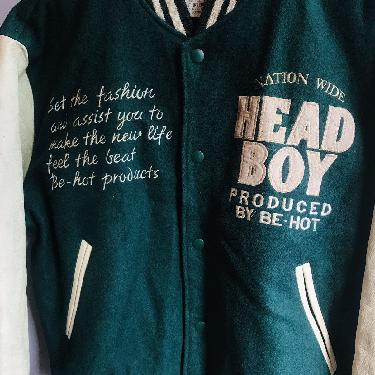 Designer × Vintage Vintage Head Boy Limited Edition Varsity Jacket Size US L / EU 52-54 / 3 - 4 Thumbnail