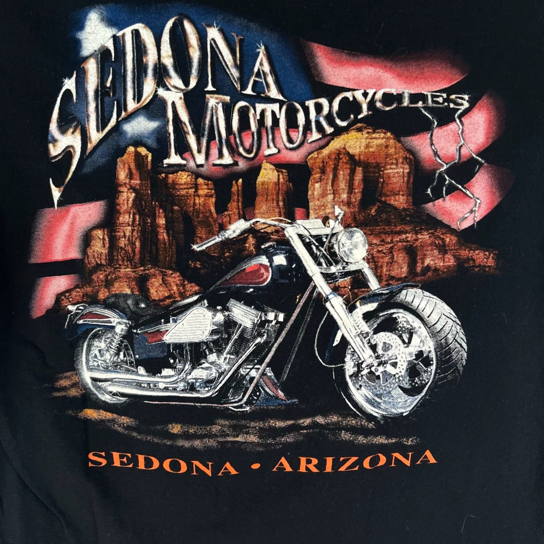 Delta Delta Shirt Mens M Black Graphic Tee Sedona Motorcycles Tag Size US M / EU 48-50 / 2 - 5 Thumbnail
