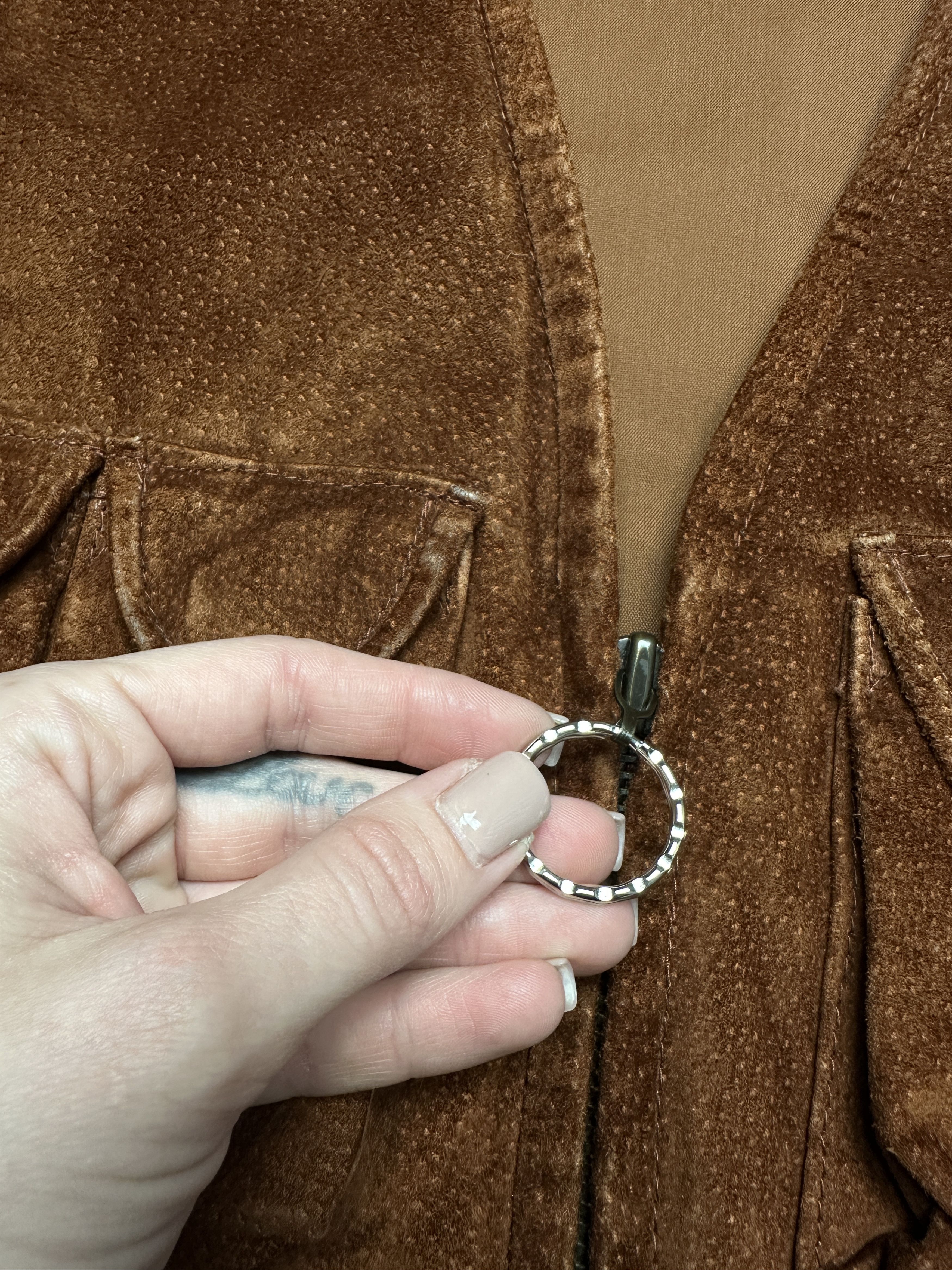 Genuine Leather Genuine Leather Vintage Mens Multi Pockets Vest Size US M / EU 48-50 / 2 - 3 Thumbnail