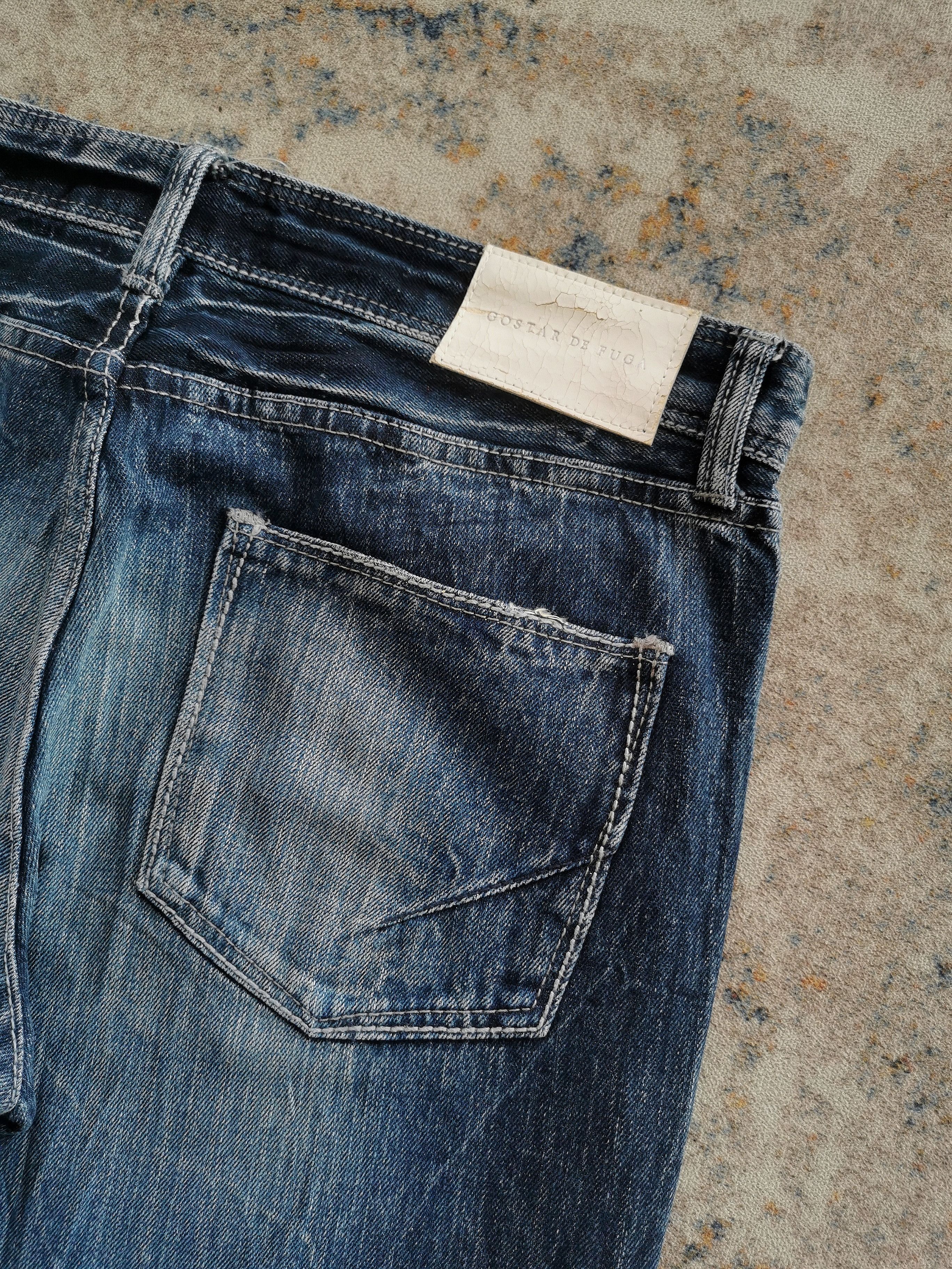 GOSTAR DE FUGA Go Star De Fuga Distressed Whisker Clawmark Jeans 32x33.5 Size US 32 / EU 48 - 13 Thumbnail