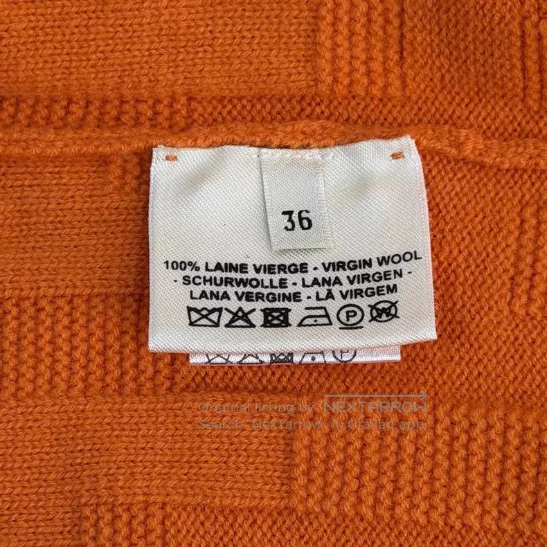 Hermes Hermes Orange Wool Sweater Size XS / US 0-2 / IT 36-38 - 6 Thumbnail