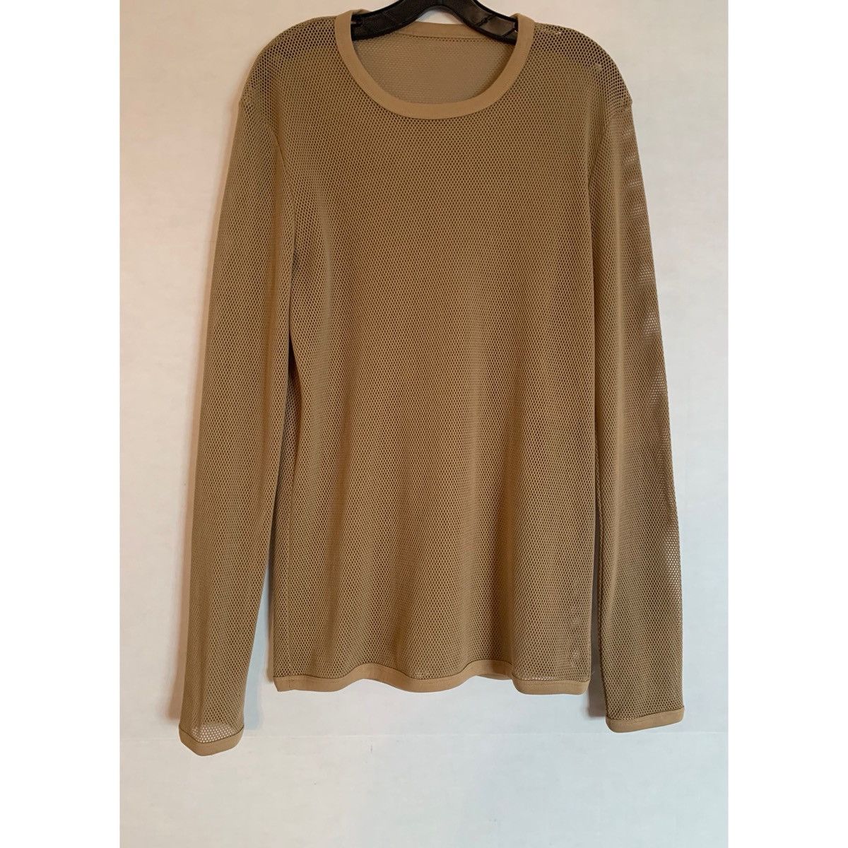 Helmut Lang HELMUT LANG BROWN LOGO MESH TOP Size US M / EU 48-50 / 2 - 8 Thumbnail