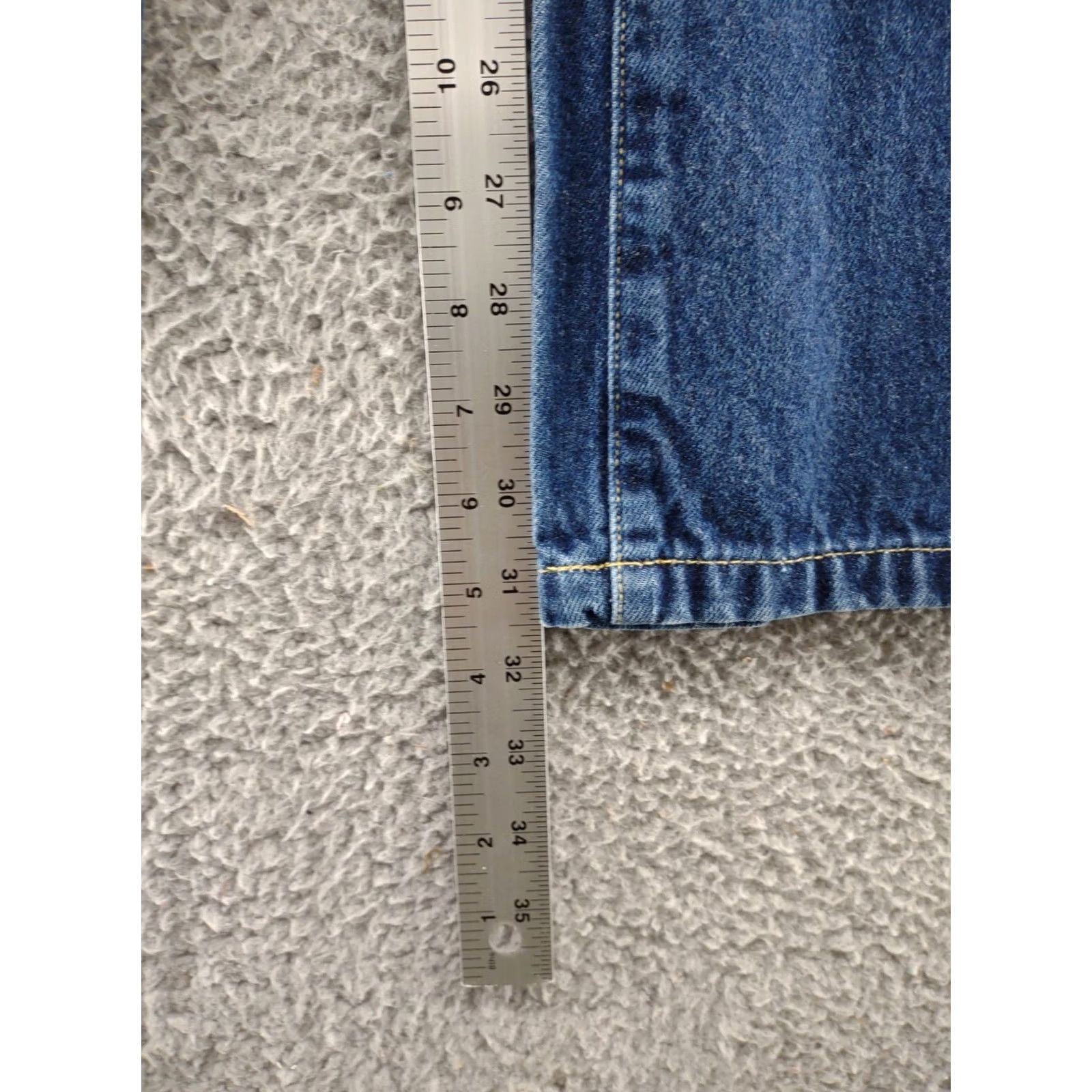 Tommy Hilfiger TOMMY HILFIGER Tommy Jeans Straight Leg Dark Junior Women’s Size 7 Jeans Denim Blue 90s Vintage Female Mens Girls Boys Not applicable Size 28" / US 6 / IT 42 - 6 Thumbnail