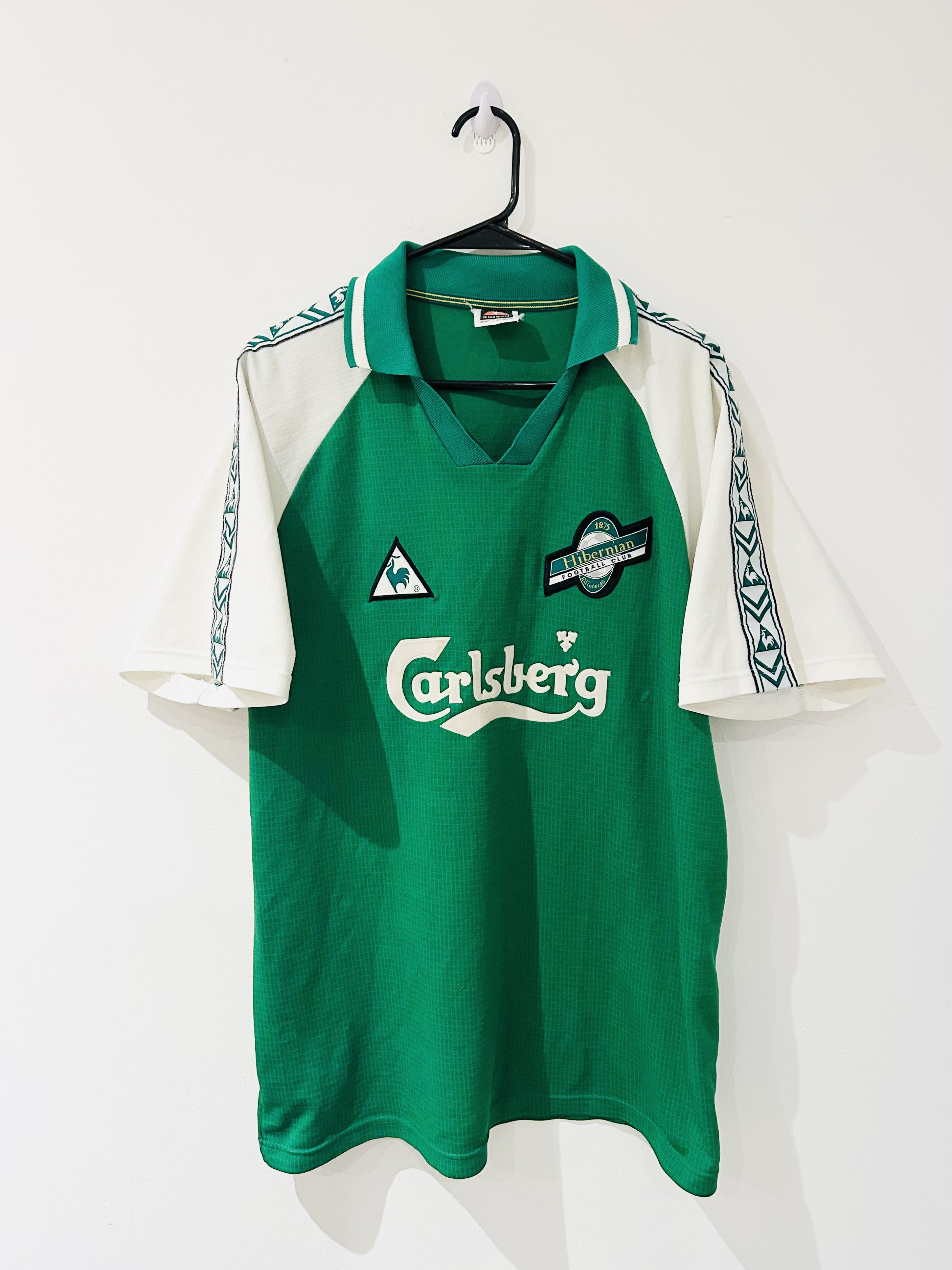 Le Coq Sportif Hibernian edinburgh 1998/00 home jersey Size US L / EU 52-54 / 3 - 1 Thumbnail