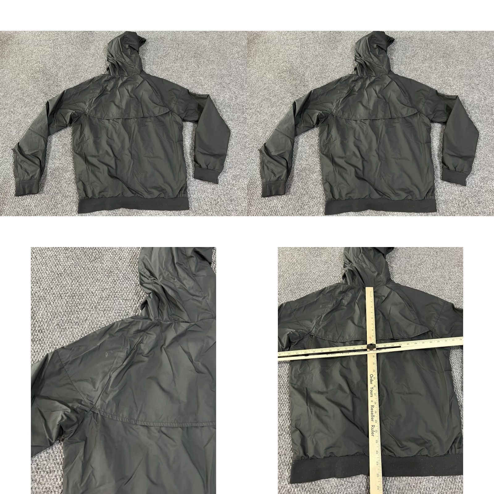Nike Nike windbreaker jacket Mens M black lightweight hooded zip pockets Size US M / EU 48-50 / 2 - 8 Thumbnail
