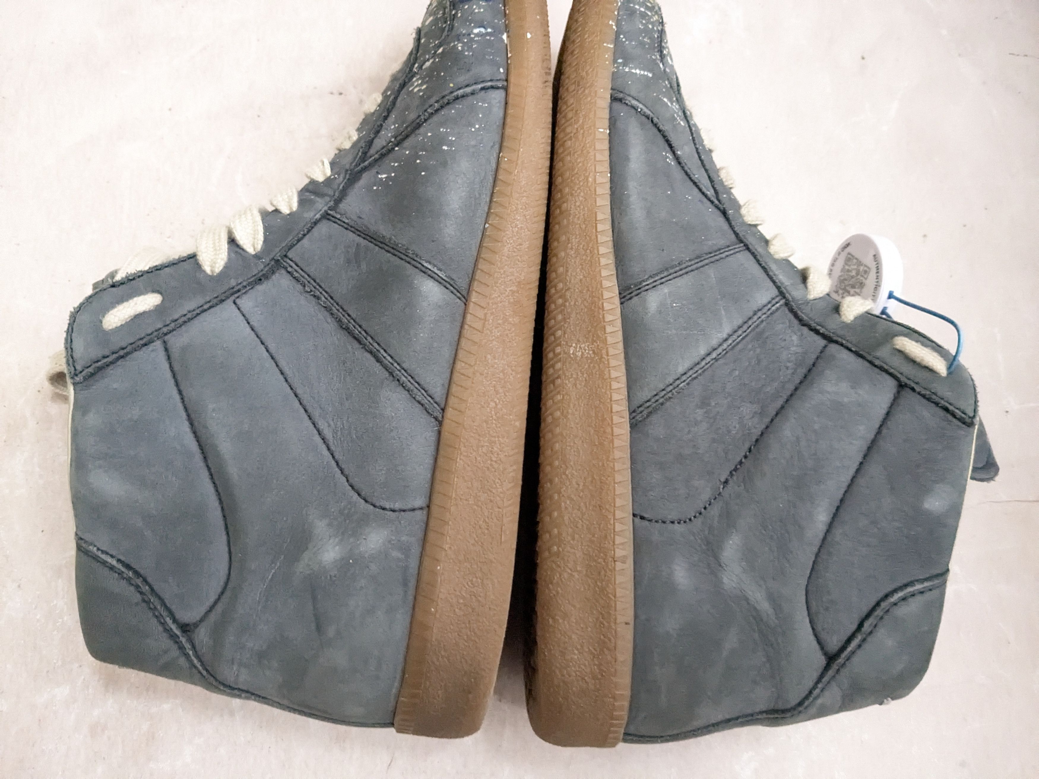 Maison Margiela Maison Margiela GAT Replica Blue Paint Splatter 9 42 High Size US 9 / EU 42 - 9 Thumbnail