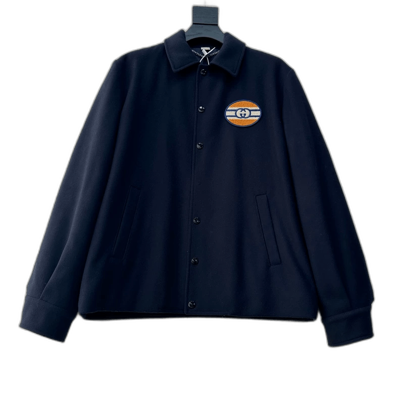 Gucci GUCCI Logo Wool Cotton Outerwear Jacket Size US M / EU 48-50 / 2 - 1 Thumbnail