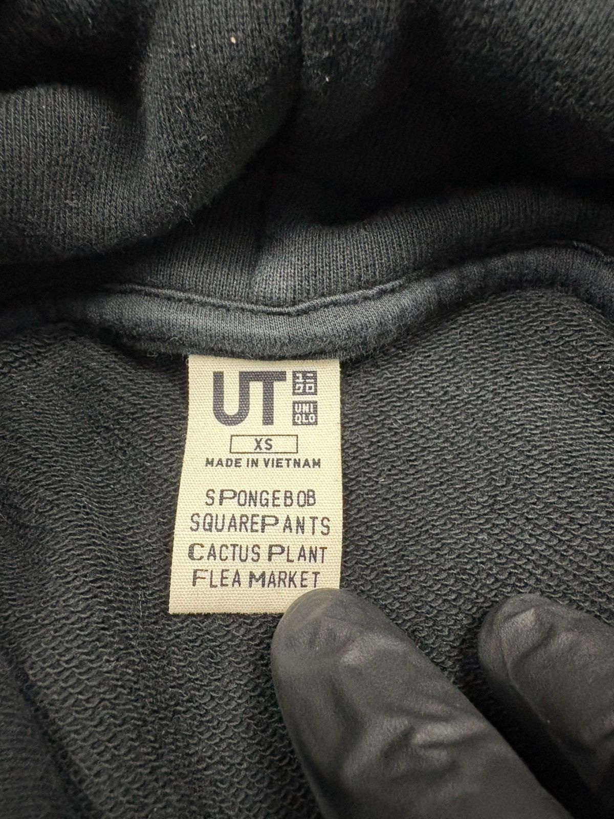 Cactus Plant Flea Market × Uniqlo Uniqlo x CPFM Spongebob Squarepants Graphic Hoodie Black XS Size US XS / EU 42 / 0 - 13 Thumbnail