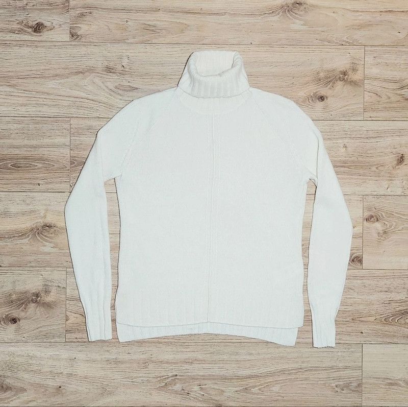 Other 100% cashmere sweater turtleneck jumper ecru vintage Size XS / US 0-2 / IT 36-38 - 3 Thumbnail