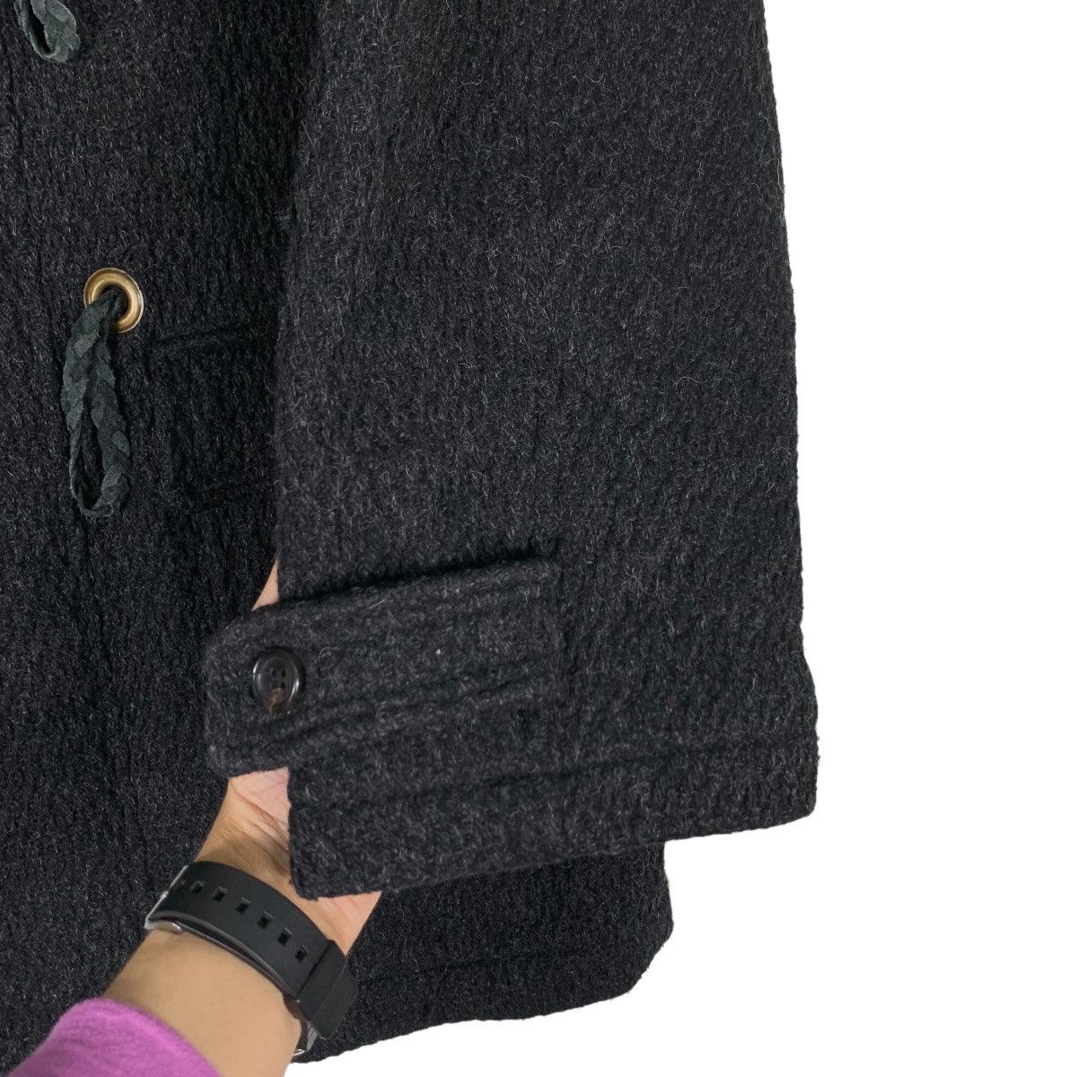 Japanese Brand LES VIS a BOIS Hooded Duffle Coat Wool Overcoat #0378-C17 Size US M / EU 48-50 / 2 - 13 Thumbnail