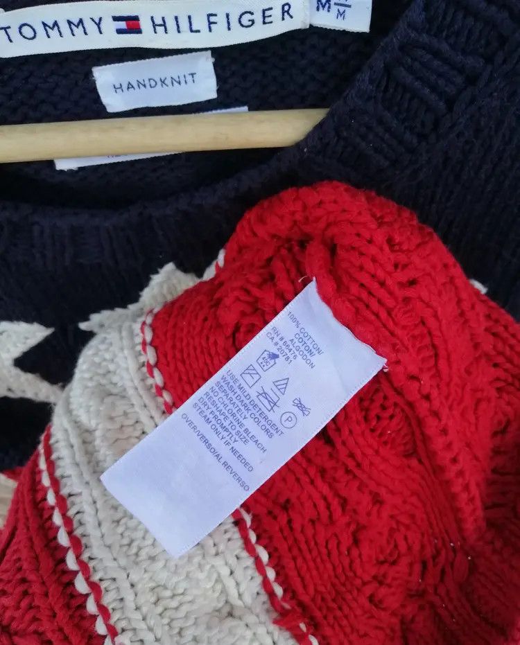 Tommy Hilfiger Vintage Tommy Hilfiger Cable Knit American Sweater Vest Size M / US 6-8 / IT 42-44 - 6 Thumbnail
