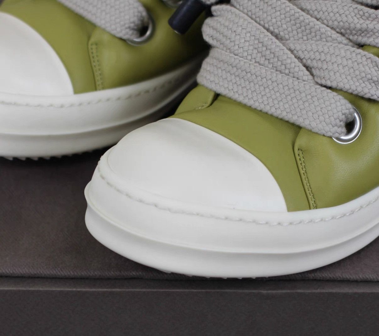 Rick Owens Rick Owens Mainline Lambskin Thick-Lace Puffer Sneakers Size US 8 / EU 41 - 2 Thumbnail