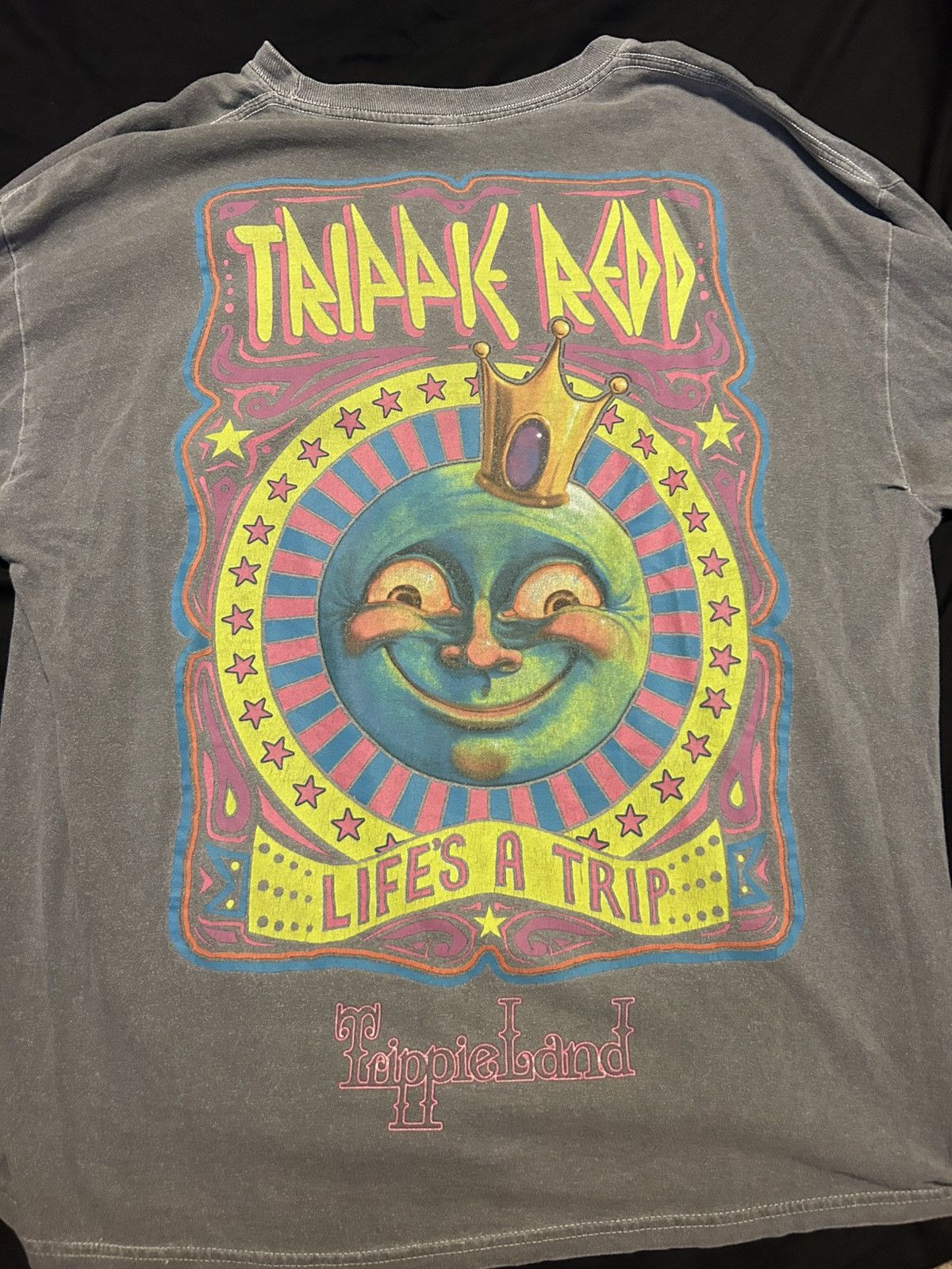 Trippie Redd Trippie Redd TrippieLand Long Sleeve Gray T-Shirt Size US XL / EU 56 / 4 - 3 Thumbnail