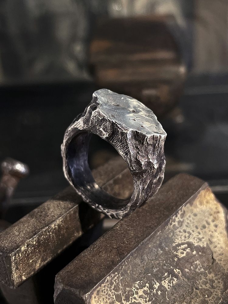 Jewelry Dark Jewelry Rings Open Size Chrome Ring (Size 7-13) Size ONE SIZE - 1 Thumbnail