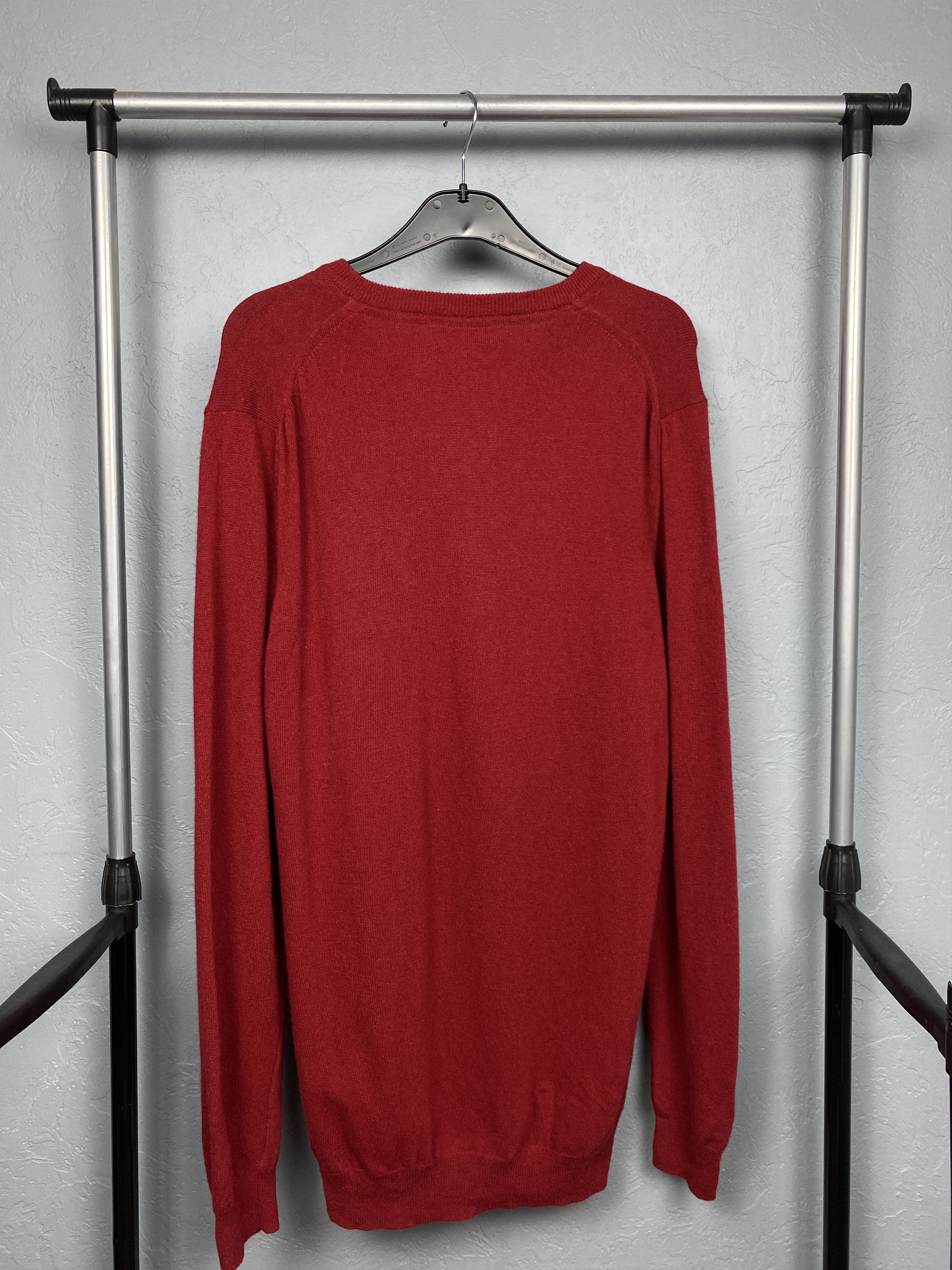 Barbour × Vintage Barbour Vintage V-Neck Mens Wool Sweater Size US XL / EU 56 / 4 - 7 Thumbnail