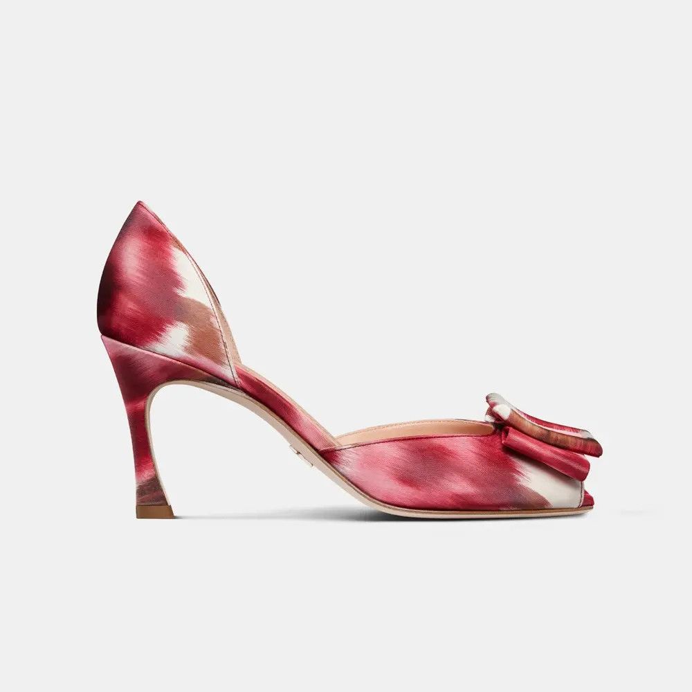 image of Dior O1Bcso1Str0524 Heel Shoesed Sandals In Red, Women's