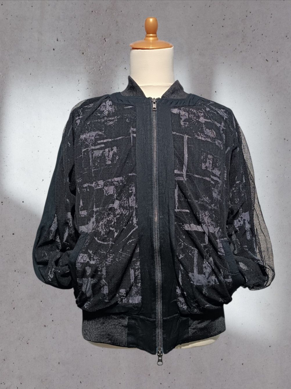 semanticdesign Sematic Design Zip-Up Mesh Bomber Art Lining Rayon Size US L / EU 52-54 / 3 - 1 Thumbnail