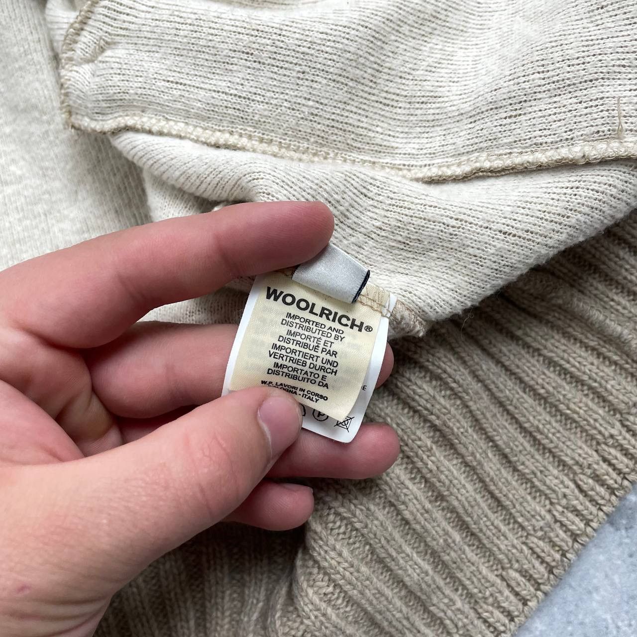 Woolrich Woolen Mills Woolrich Wool Cotton Fur Full-Zip Hoodie Women’s Beige M Size M / US 6-8 / IT 42-44 - 5 Thumbnail