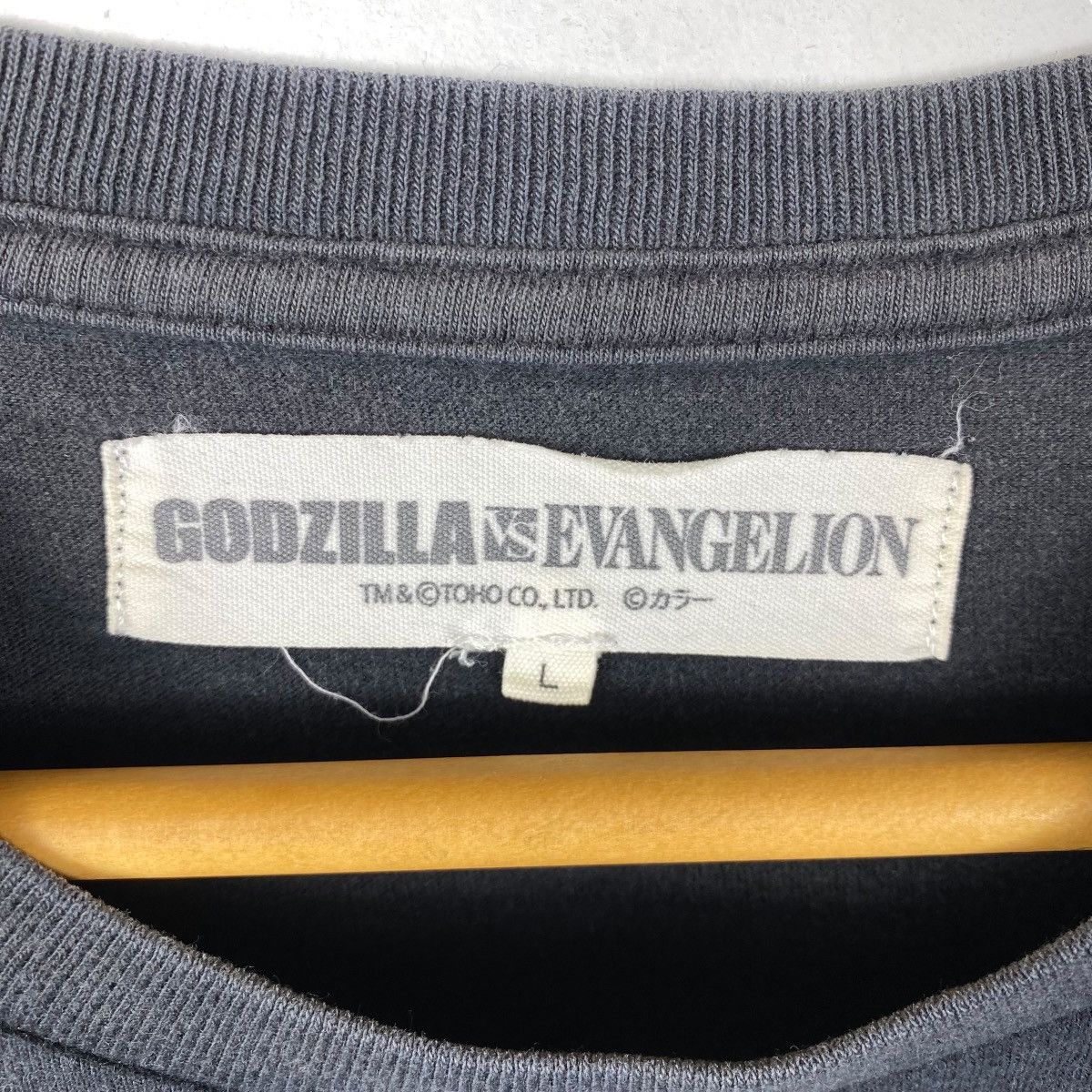 Anime × Japanese Brand GODZILLA x EVANGELION Anime Movie Graphic Tee Shirt Size US M / EU 48-50 / 2 - 5 Thumbnail