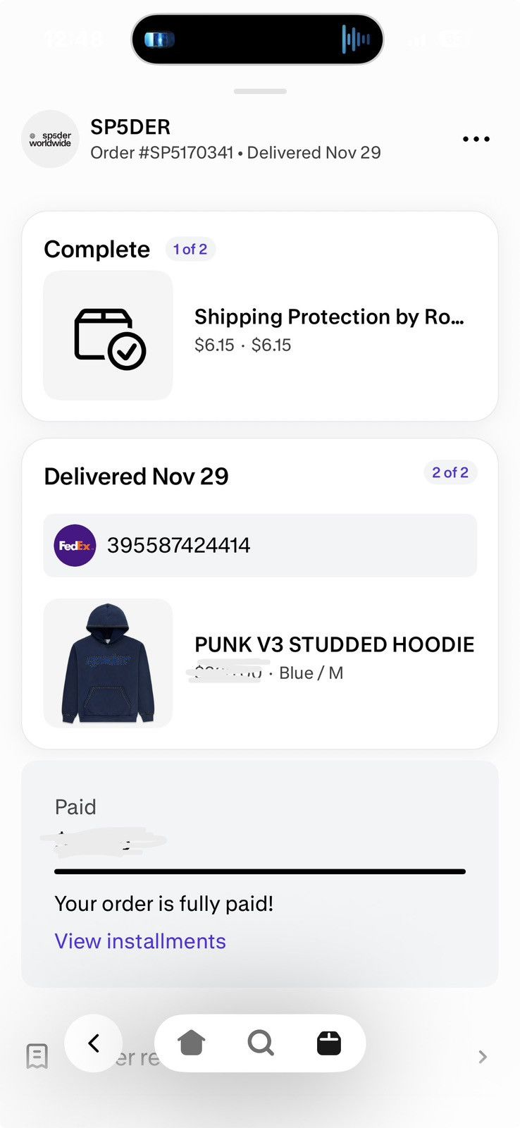 Sp5der Punk V3 Studded Hoodie Size US M / EU 48-50 / 2 - 8 Thumbnail