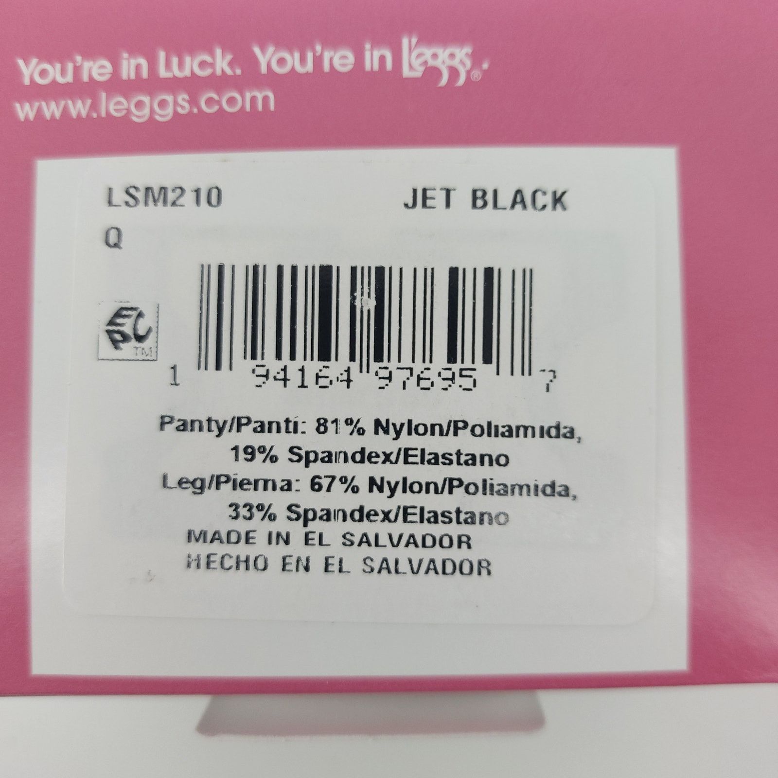 Other Leggs Jet Womens Black Q Silken Mist Ultra Sheer Legs 3 Box Size ONE SIZE - 8 Thumbnail