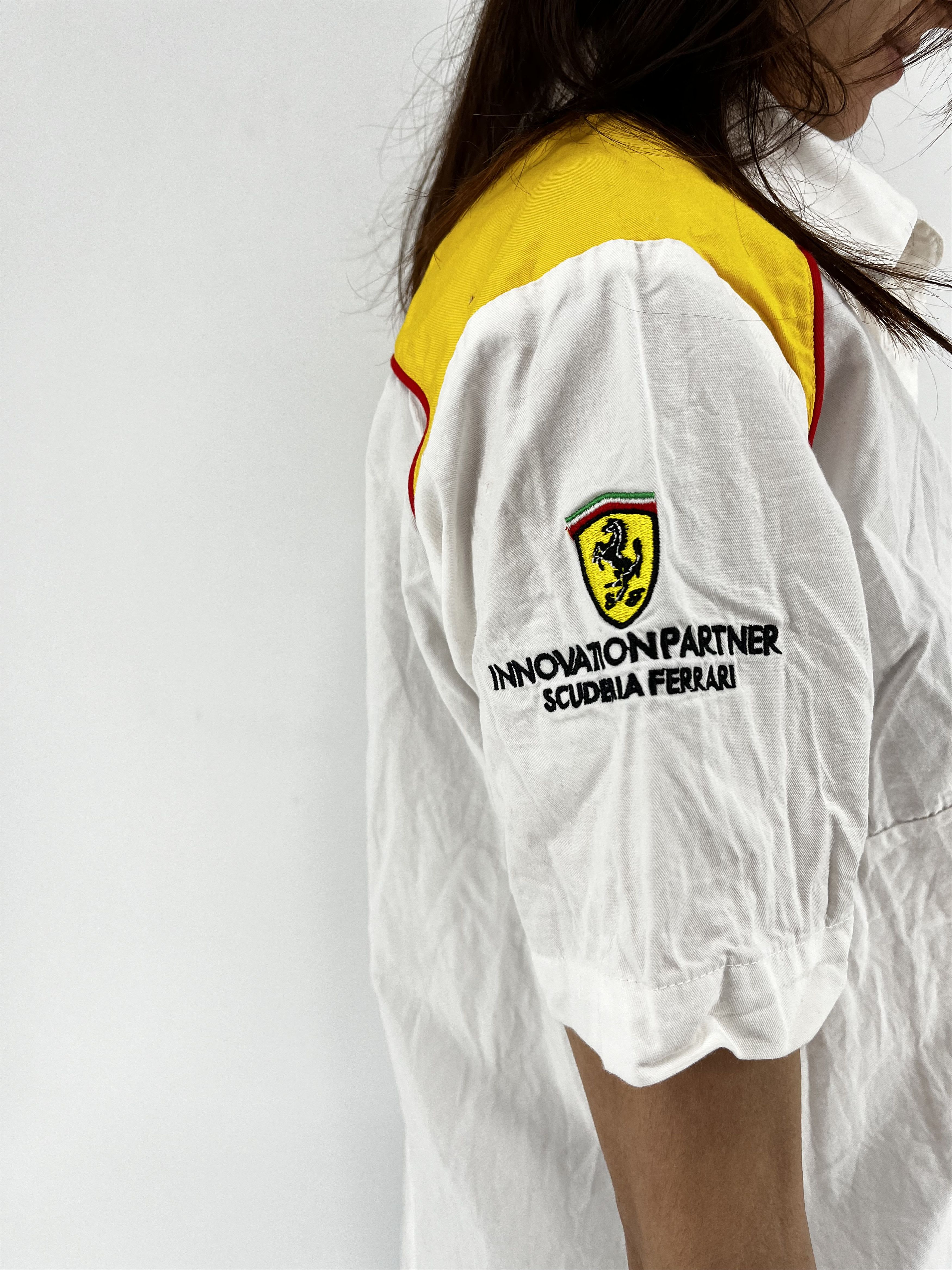 Ferrari × Formula 1 FERRARI T SHIRT JERSEY RACING FORMULA ONE SHELL OFFICIAL Size L / US 10 / IT 46 - 6 Thumbnail