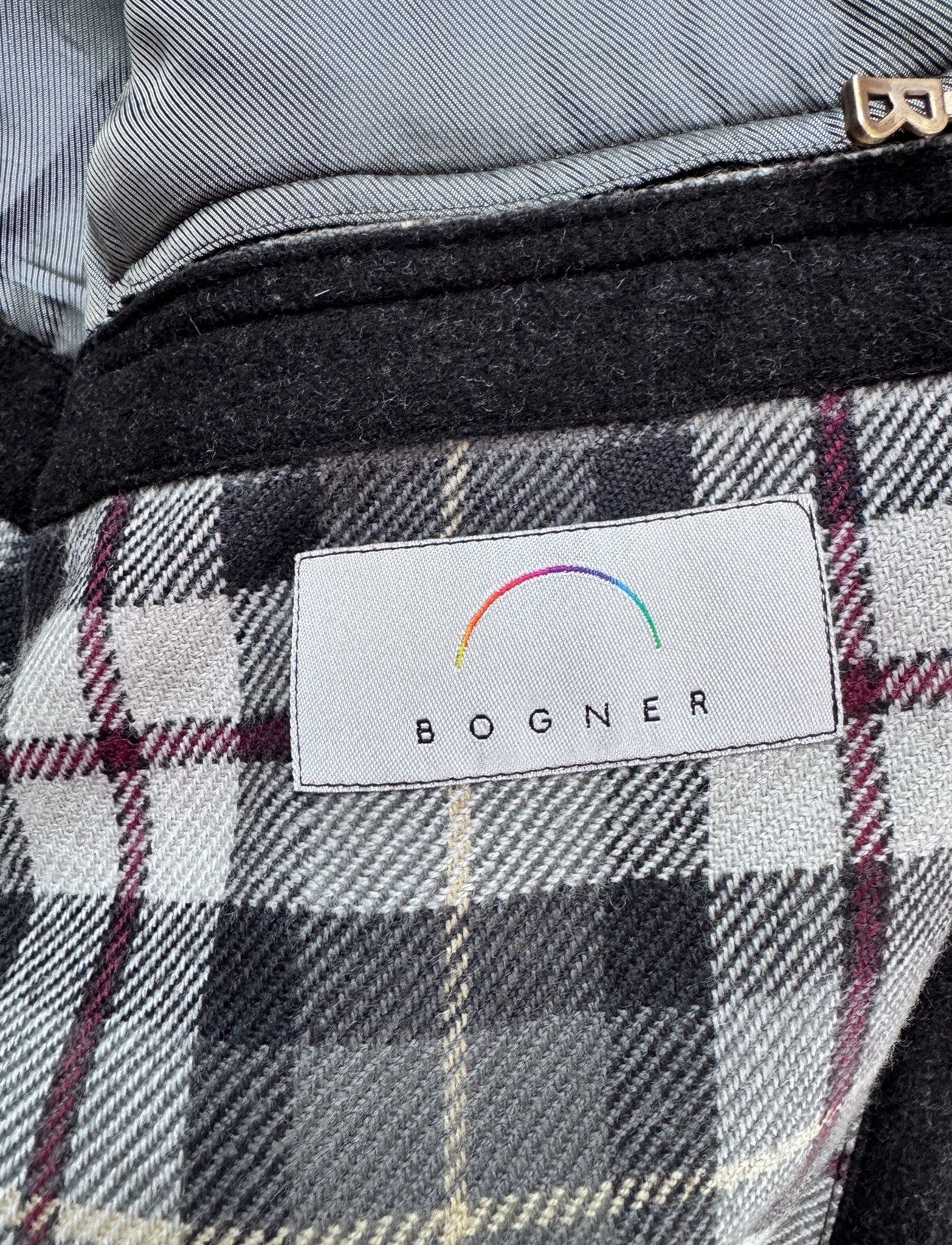 Bogner Bogner Wool Jacket with Lambskin Details Size US L / EU 52-54 / 3 - 8 Thumbnail