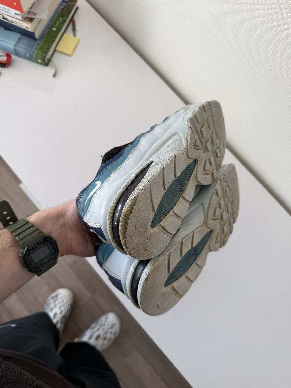 Nike Vintage Nike Air Max 95 Y2K Rare Drill Sk8 Ocean Sneakers Size US 7 / EU 40 - 11 Thumbnail