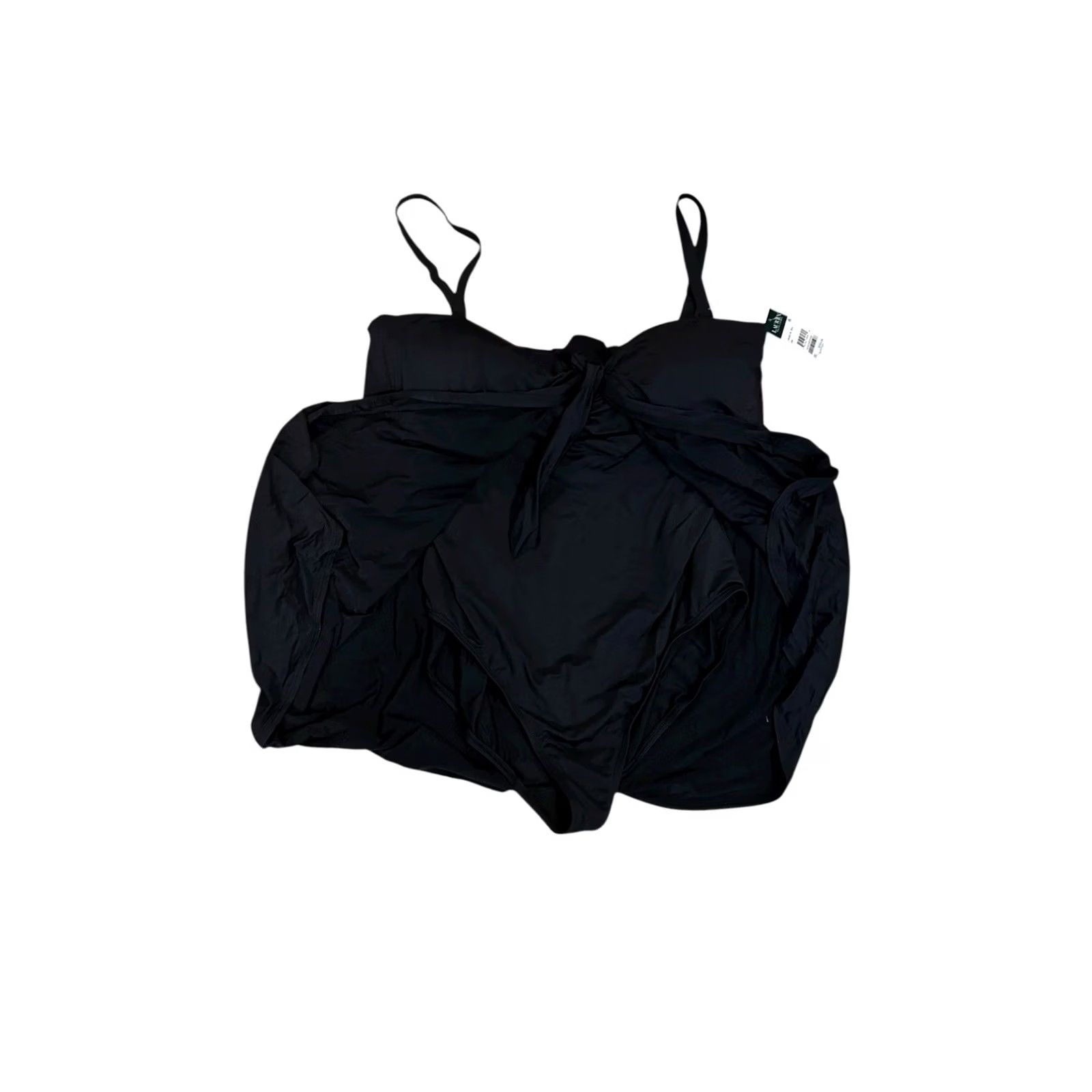 Ralph Lauren Ralph Lauren Swim One Piece 20W Navy Flounce Solid Lined Wireless Size ONE SIZE - 3 Thumbnail