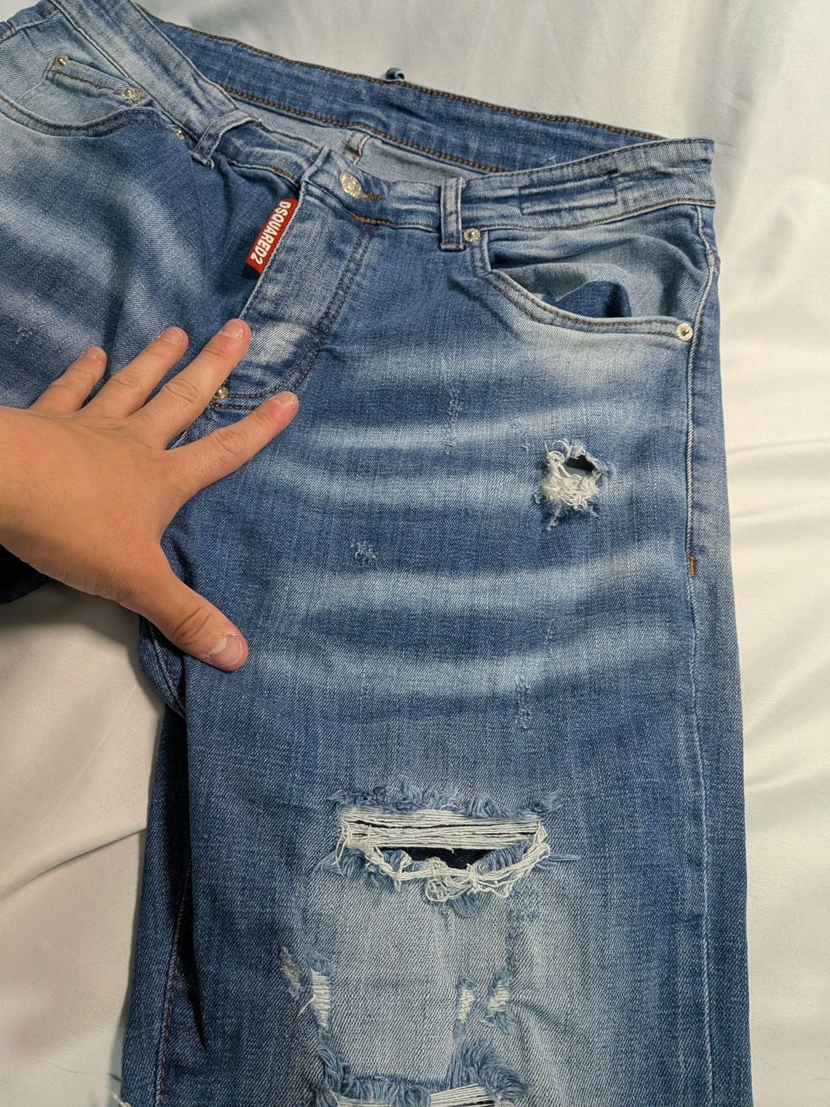 Dsquared2 Dsquared2 Slim Distressed Jeans Fits W32 L32 Denim Size US 32 / EU 48 - 7 Thumbnail