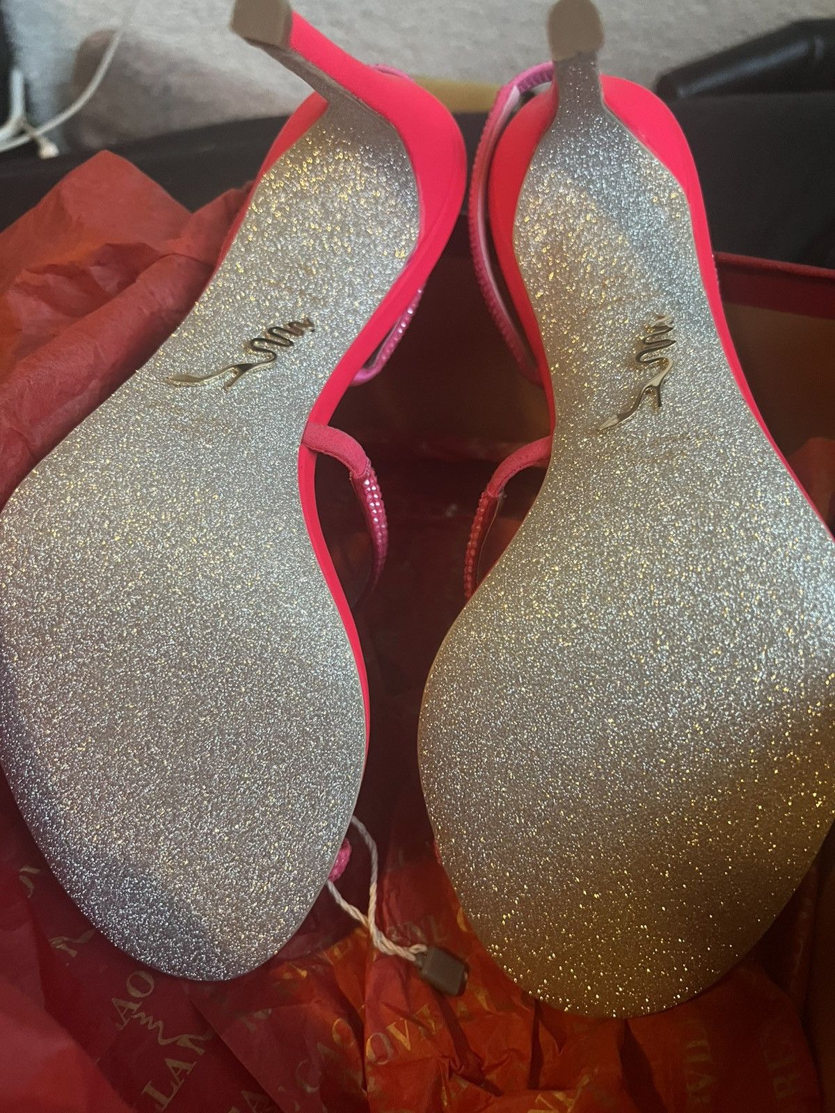Rene Caovilla René caovilla pink heels Size US 10 / IT 40 - 3 Thumbnail