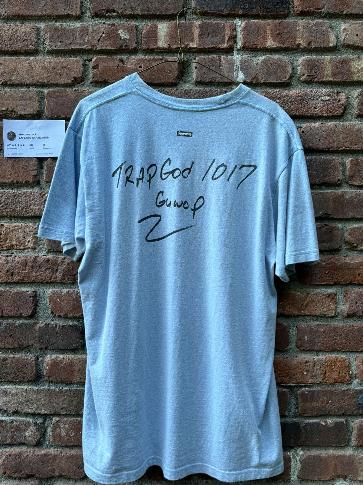 Supreme Gucci Mane Baby Blue Tee FINAL PRICE DROP!! Size US L / EU 52-54 / 3 - 4 Thumbnail