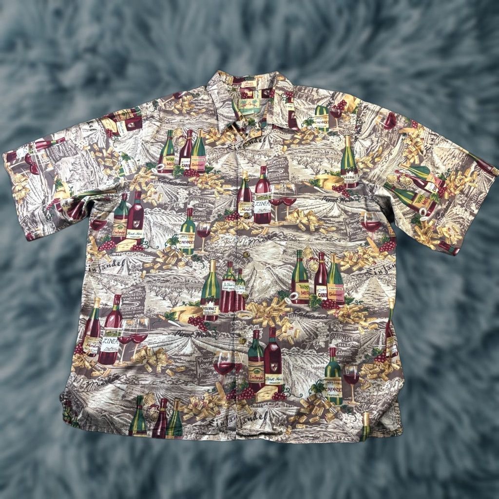 Reyn Spooner VINTAGE Reyn Spooner Shirt Mens XL All Over Print Wine Size US XL / EU 56 / 4 - 1 Thumbnail
