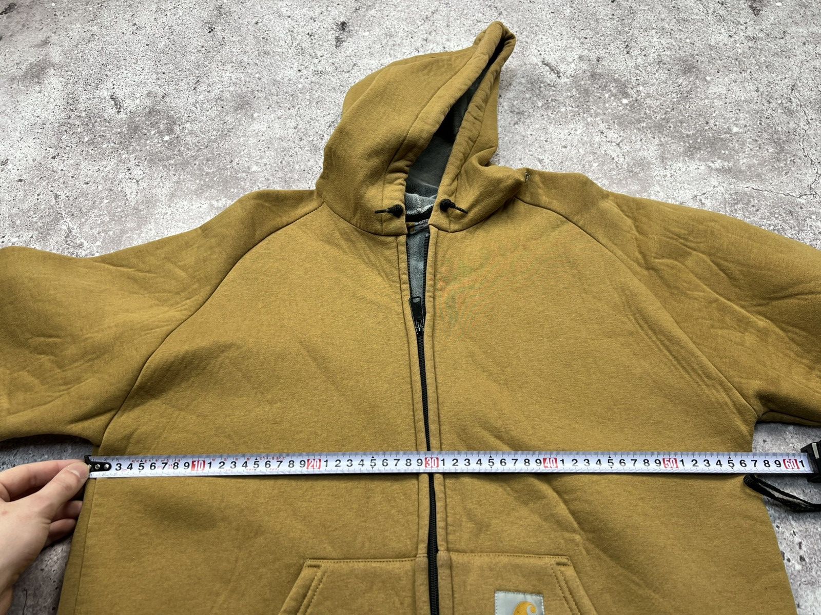 Carhartt Vtg Carhartt Thermal Lined Hoodie Zip Up Sweater thrashed Size US L / EU 52-54 / 3 - 8 Thumbnail