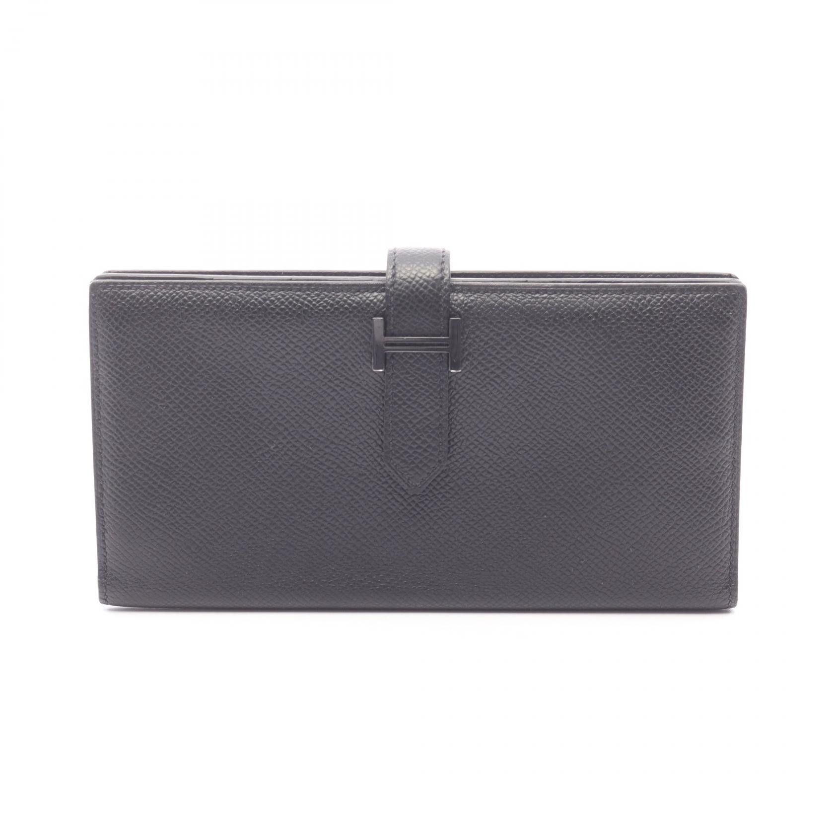Hermes Hermes Hermes Bearn Souffle calf leather long wallet Leather Long Wallet B2023 DUTY FREE for USA Size ONE SIZE - 1 Thumbnail