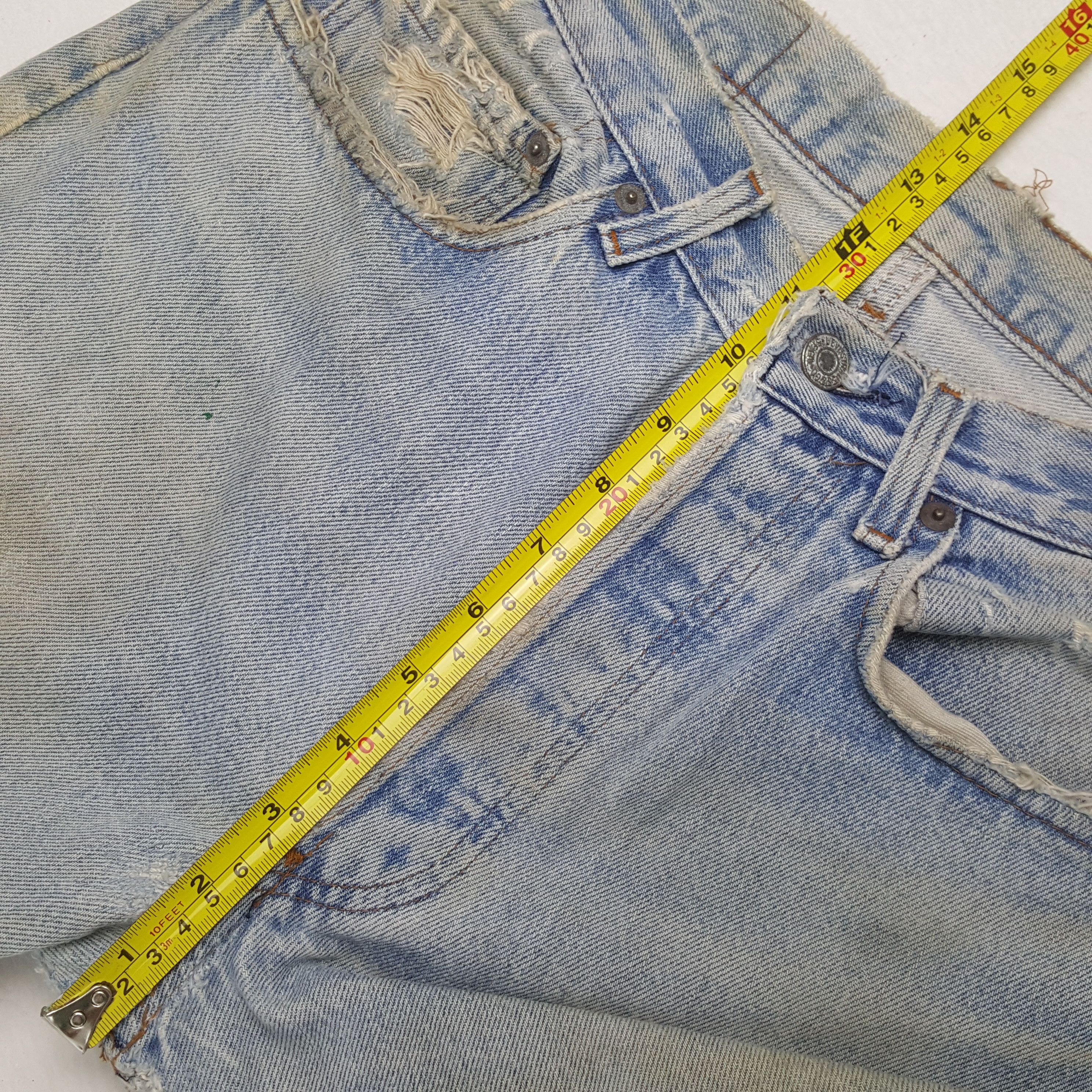 Levi's Vintage Levi's Kurt Cobain Style Distressed Jeans RR20 Size US 30 / EU 46 - 8 Thumbnail