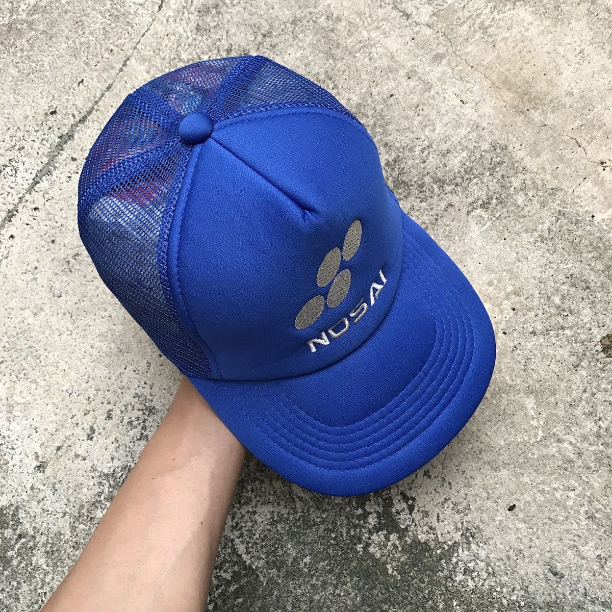 Japanese Brand Rare Vintage NOSAI Japan Blue Trucker Hat Size ONE SIZE - 2 Thumbnail