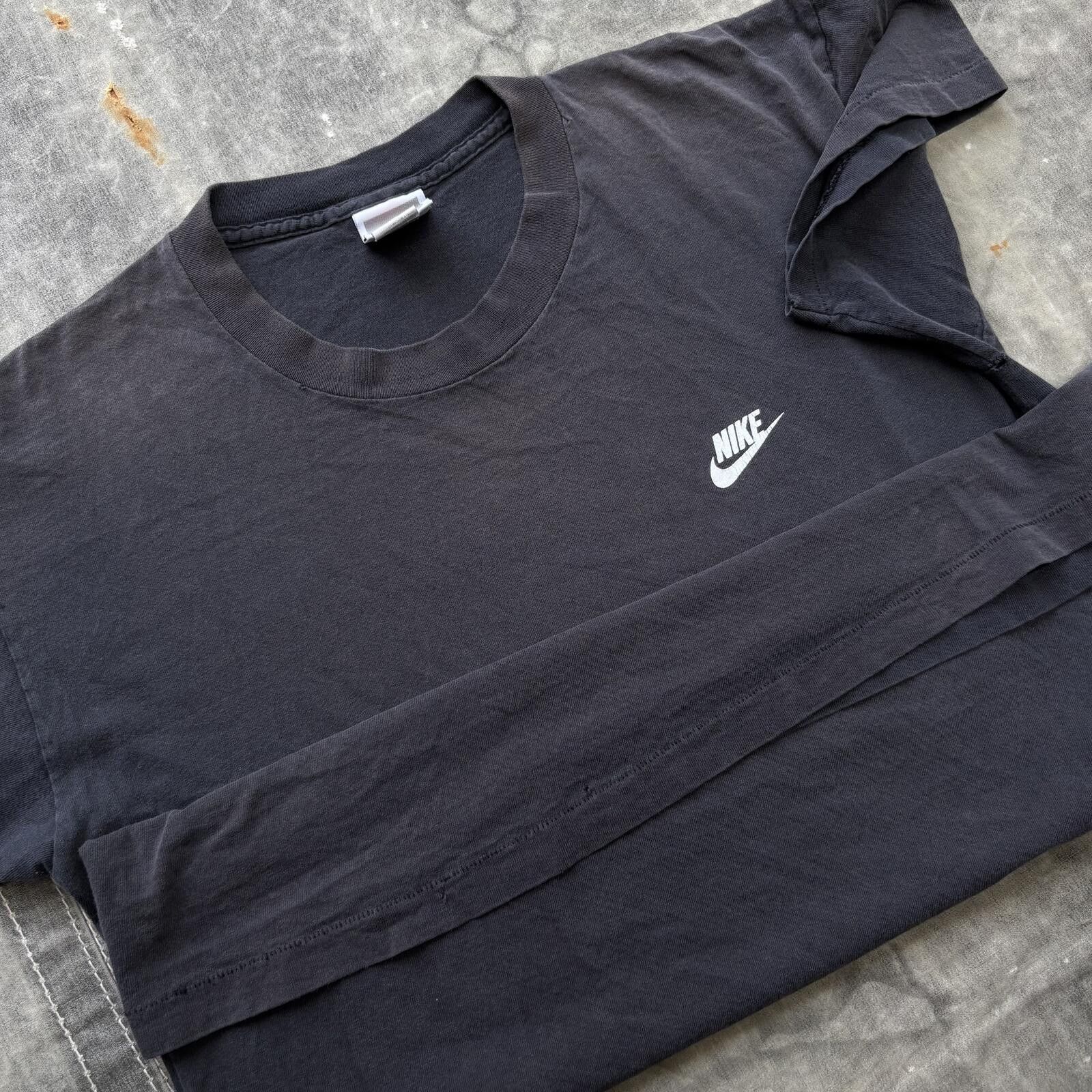 Nike Vintage 90s Faded Nike Just Do It Double Sided Sports Shirt Size US M / EU 48-50 / 2 - 7 Thumbnail
