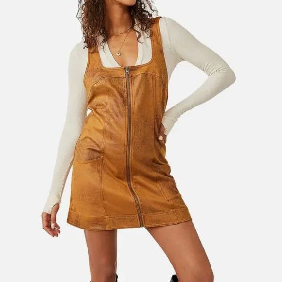 Free People Free People Western Mini Dress Size S / US 4 / IT 40 - 3 Thumbnail