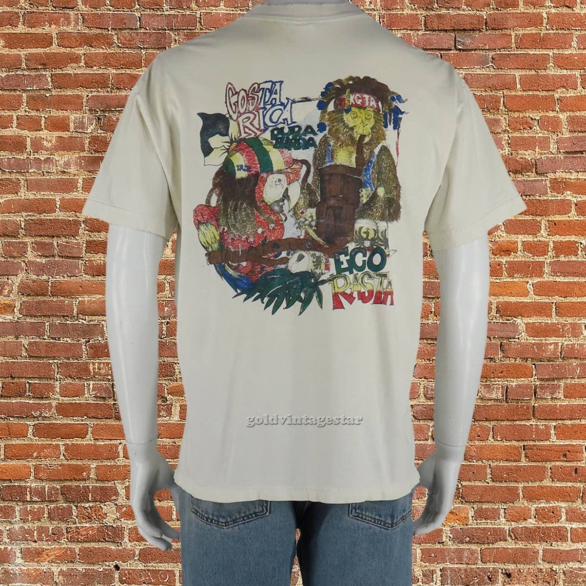 Other Vintage Rasta 420 Marijuana Weed Smoke Out Drinking T Shirt Size US L / EU 52-54 / 3 - 1 Thumbnail