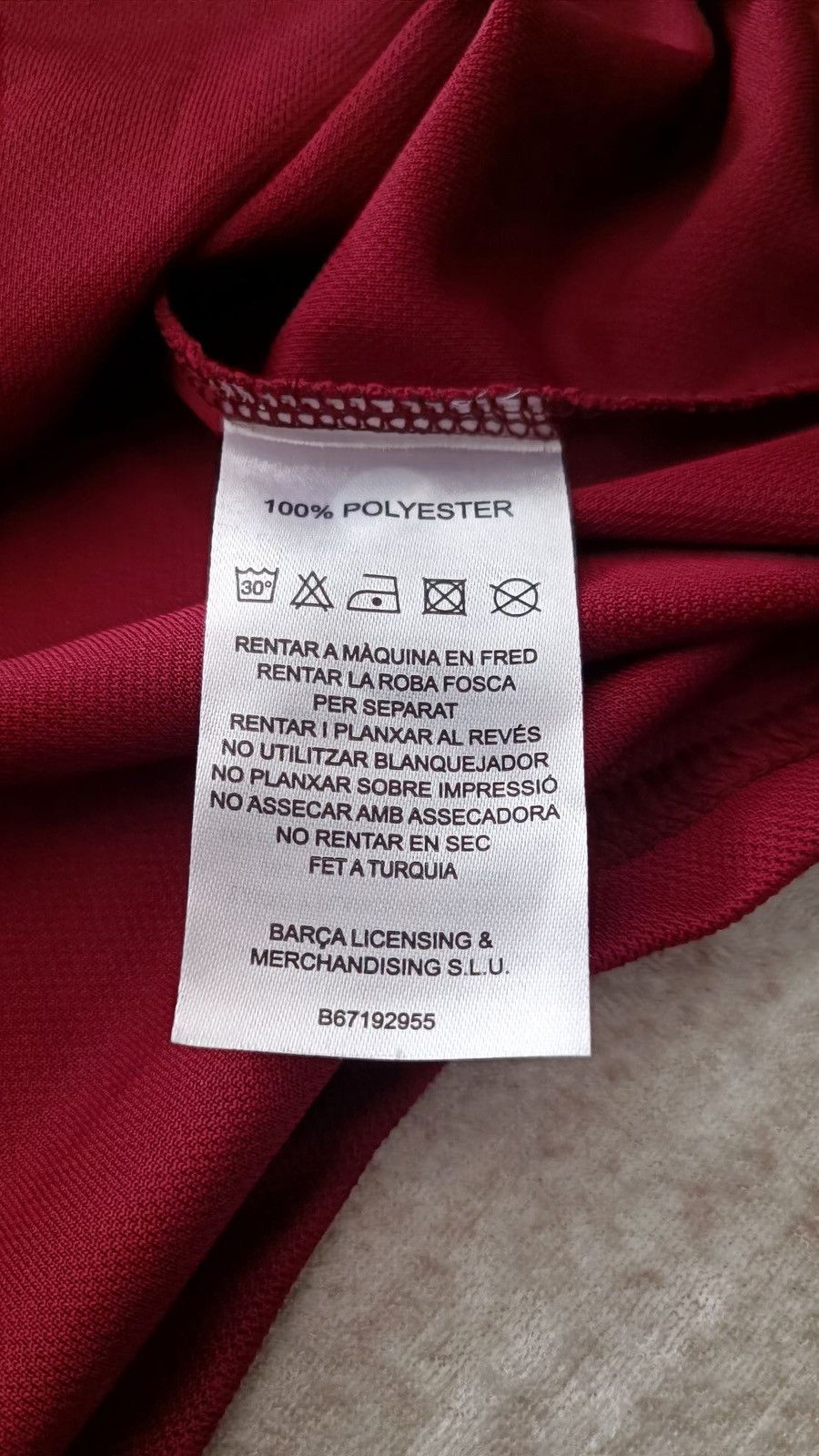 Other FC BARCELONA OFFICAL "URBAN" POLO SHIRT - Maroon/Blue - NWT Size US L / EU 52-54 / 3 - 8 Thumbnail