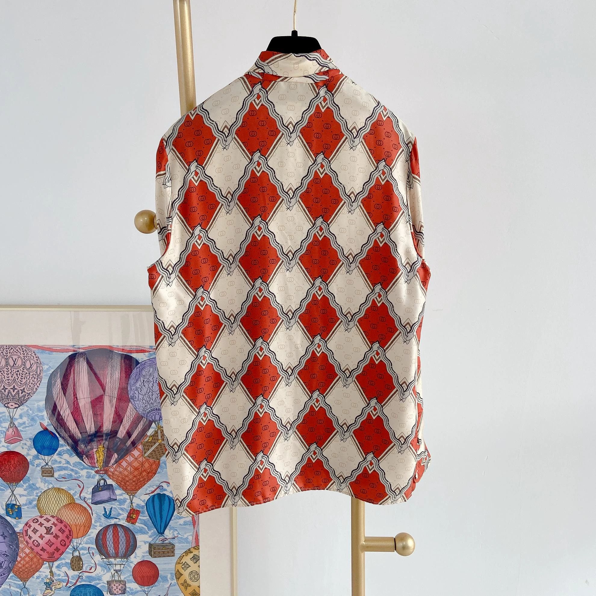 Gucci Gucci women's color blocked silk shirt 36 Size XS / US 0-2 / IT 36-38 - 2 Thumbnail