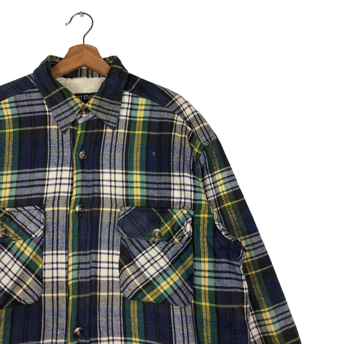 Flannel 🔥Vtg Flannel Jacket Chore Next Stage Tartan Design Japan Size US L / EU 52-54 / 3 - 6 Thumbnail