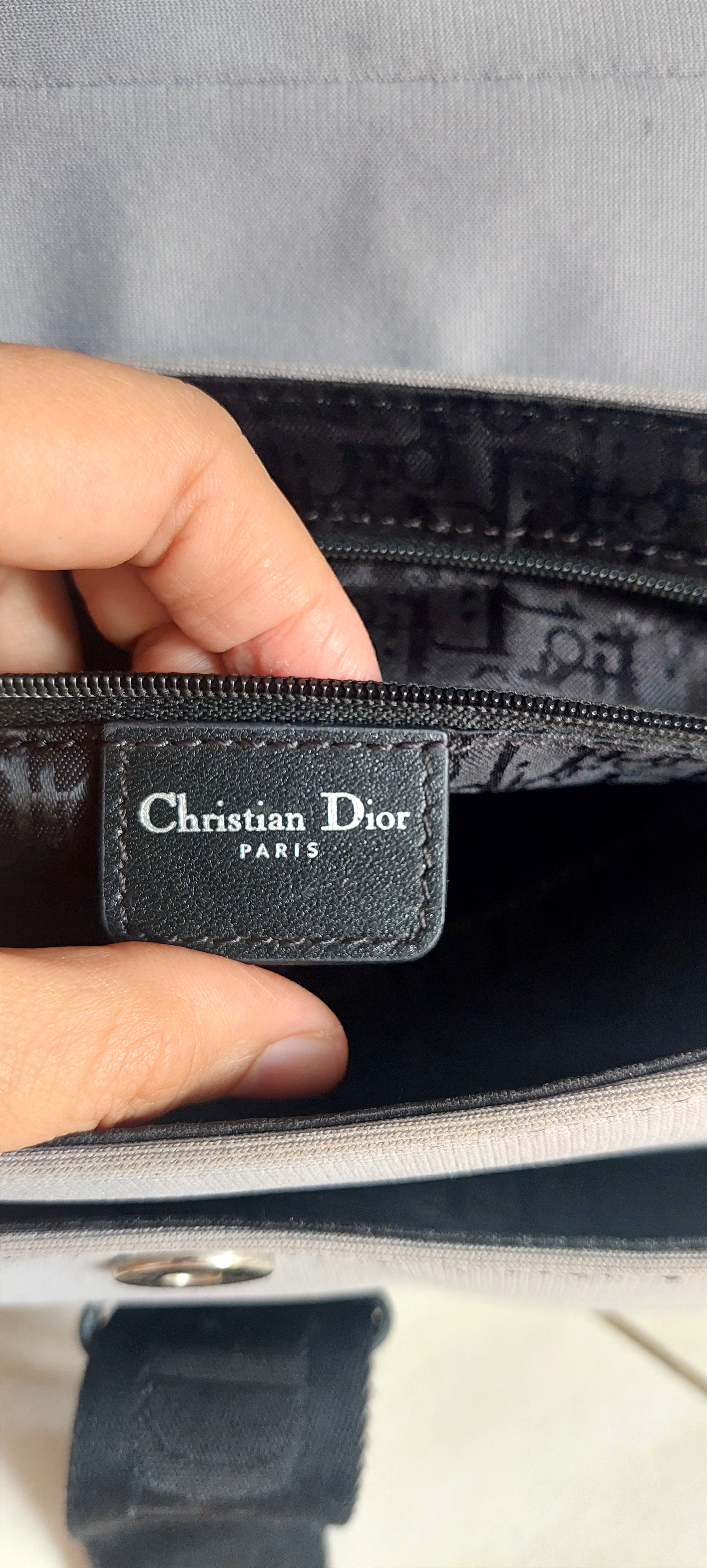 Christian Dior Monsieur Christian Dior John Galliano Grey Satin Size ONE SIZE - 8 Thumbnail